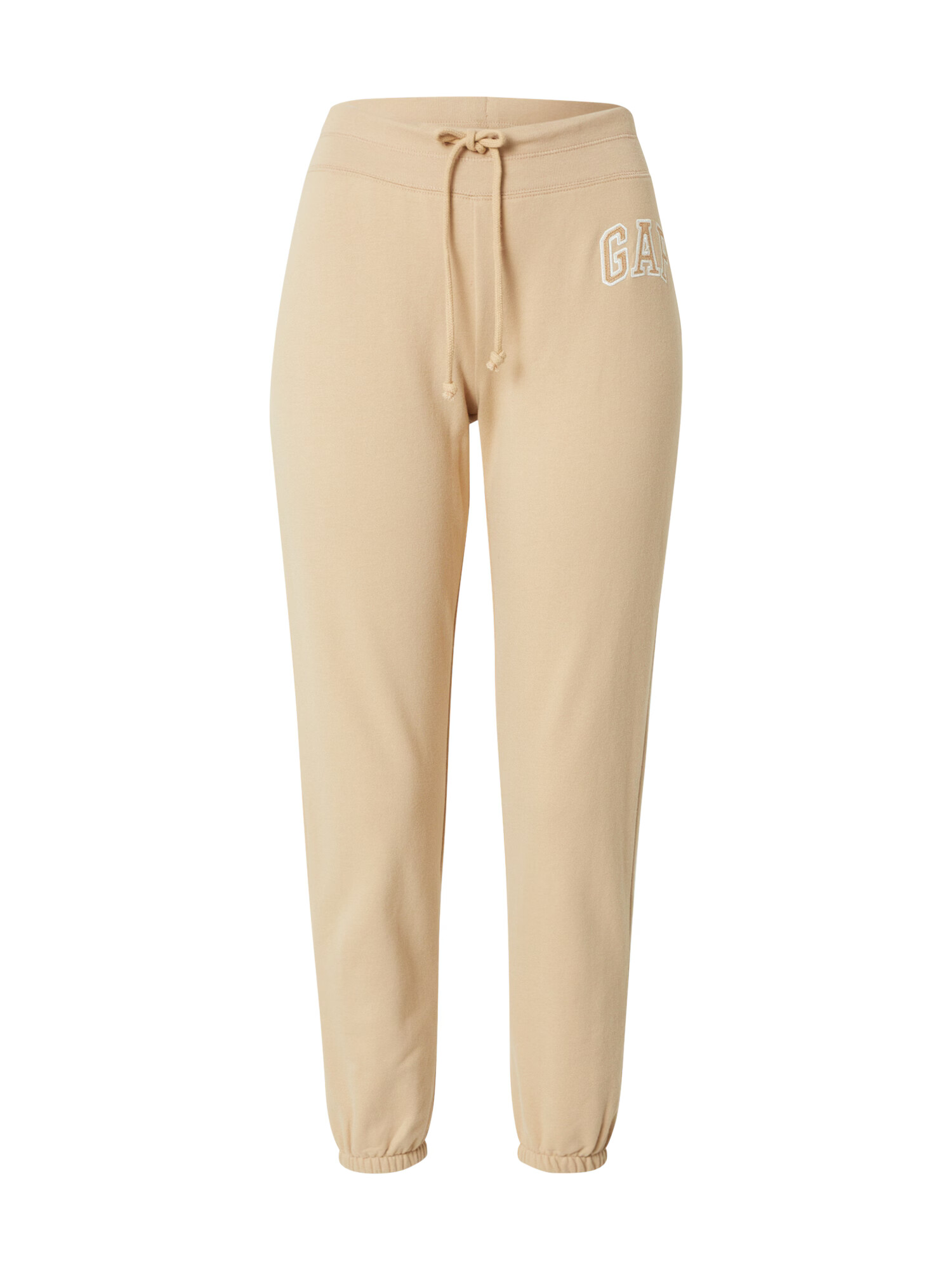 GAP Pantaloni maro deschis / alb - Pled.ro