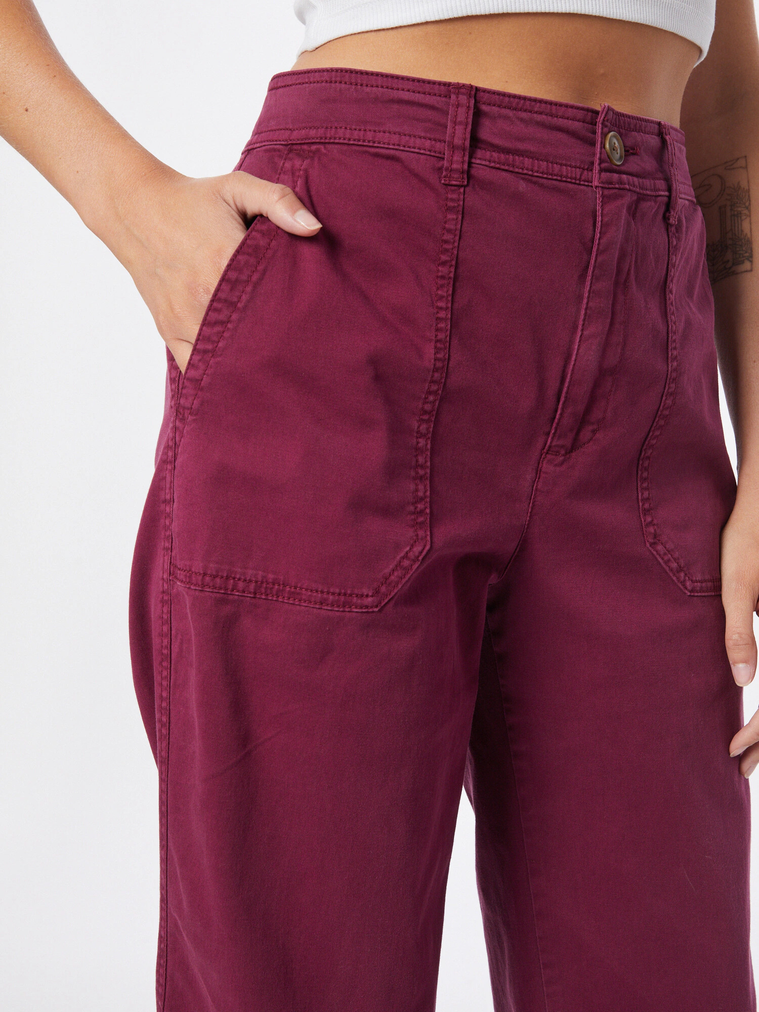 GAP Pantaloni roșu burgundy - Pled.ro