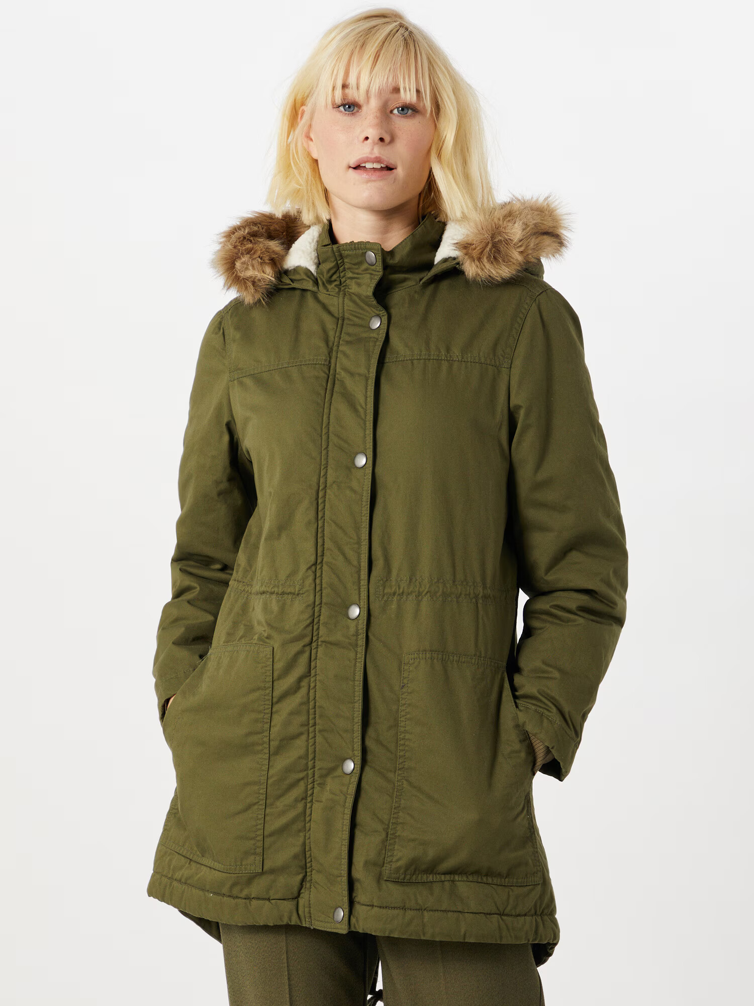 GAP Parka de primăvară-toamnă bej / verde / alb - Pled.ro