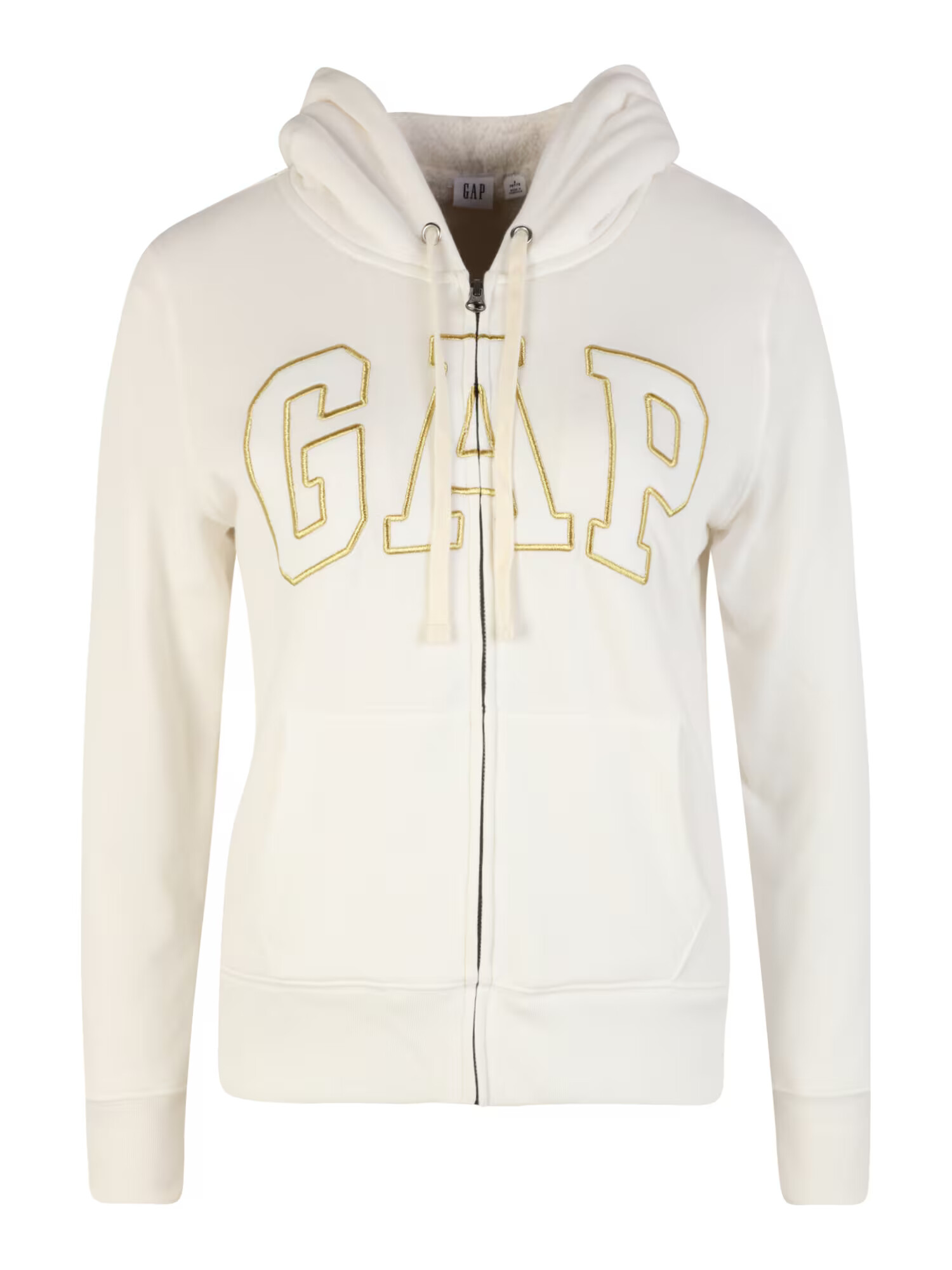 Gap Petite Hanorac auriu / alb - Pled.ro