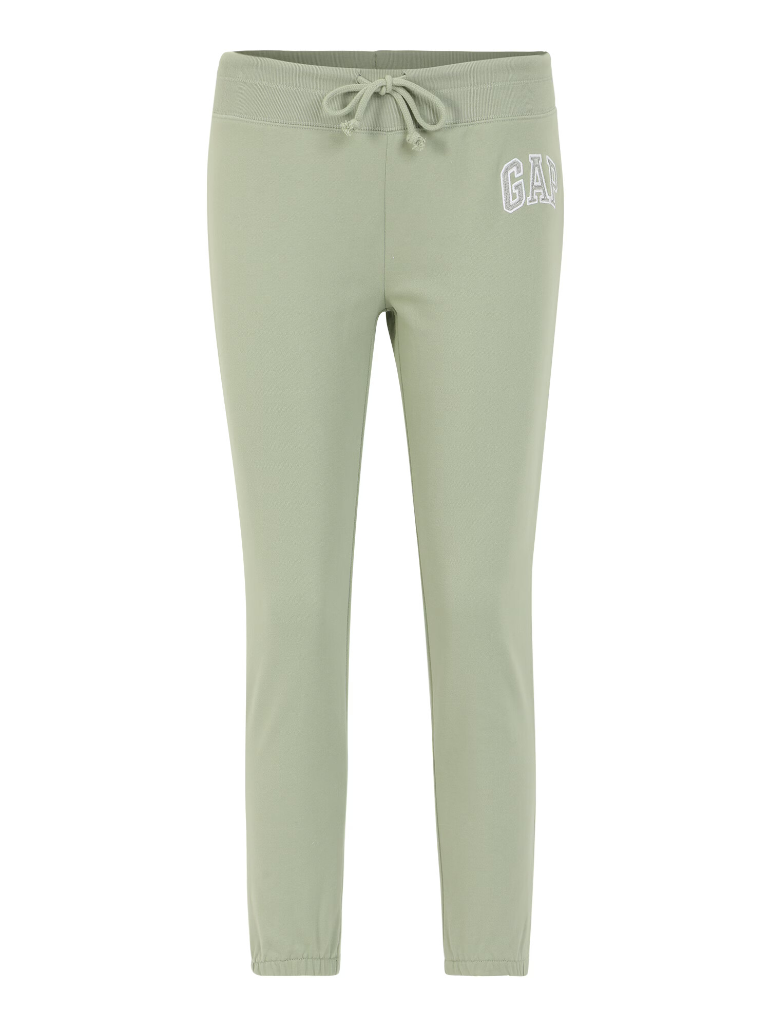 Gap Petite Pantaloni verde pastel / alb - Pled.ro