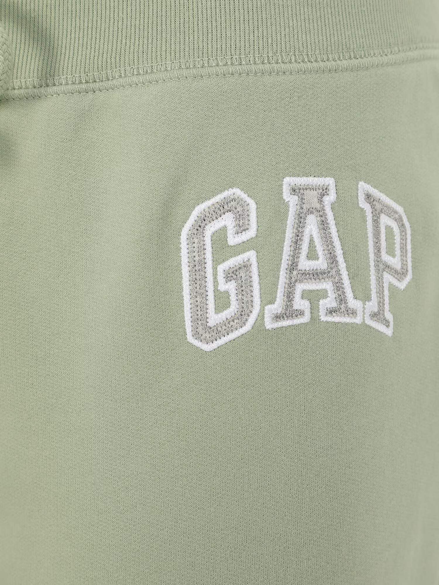 Gap Petite Pantaloni verde pastel / alb - Pled.ro