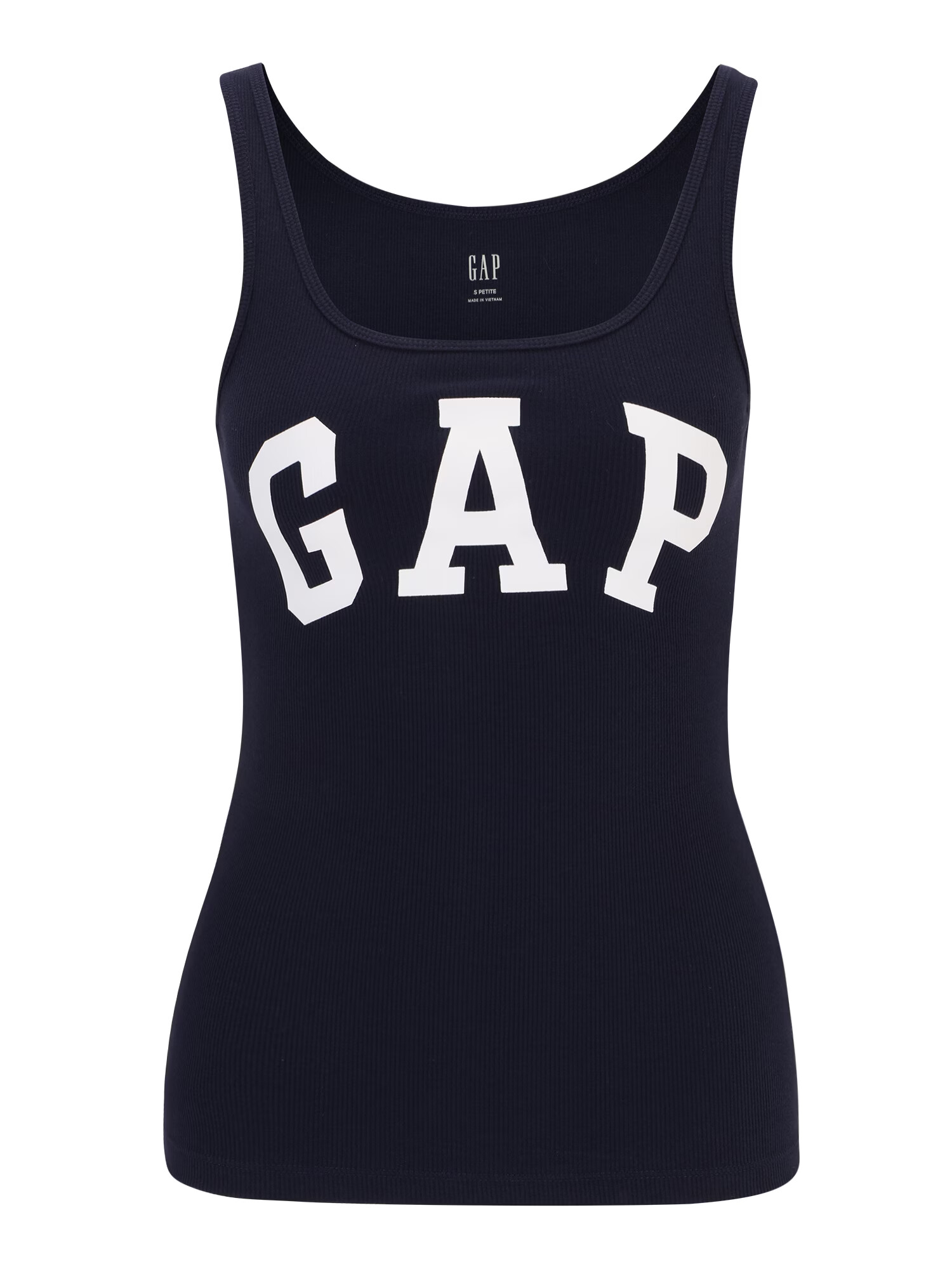 Gap Petite Top bleumarin / alb - Pled.ro