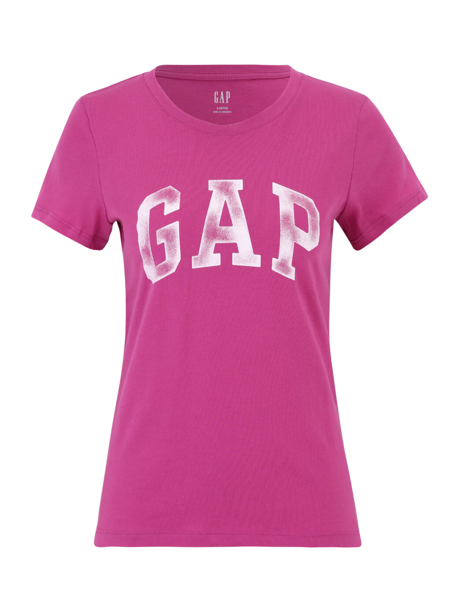 Gap Petite Tricou fucsia / alb murdar - Pled.ro