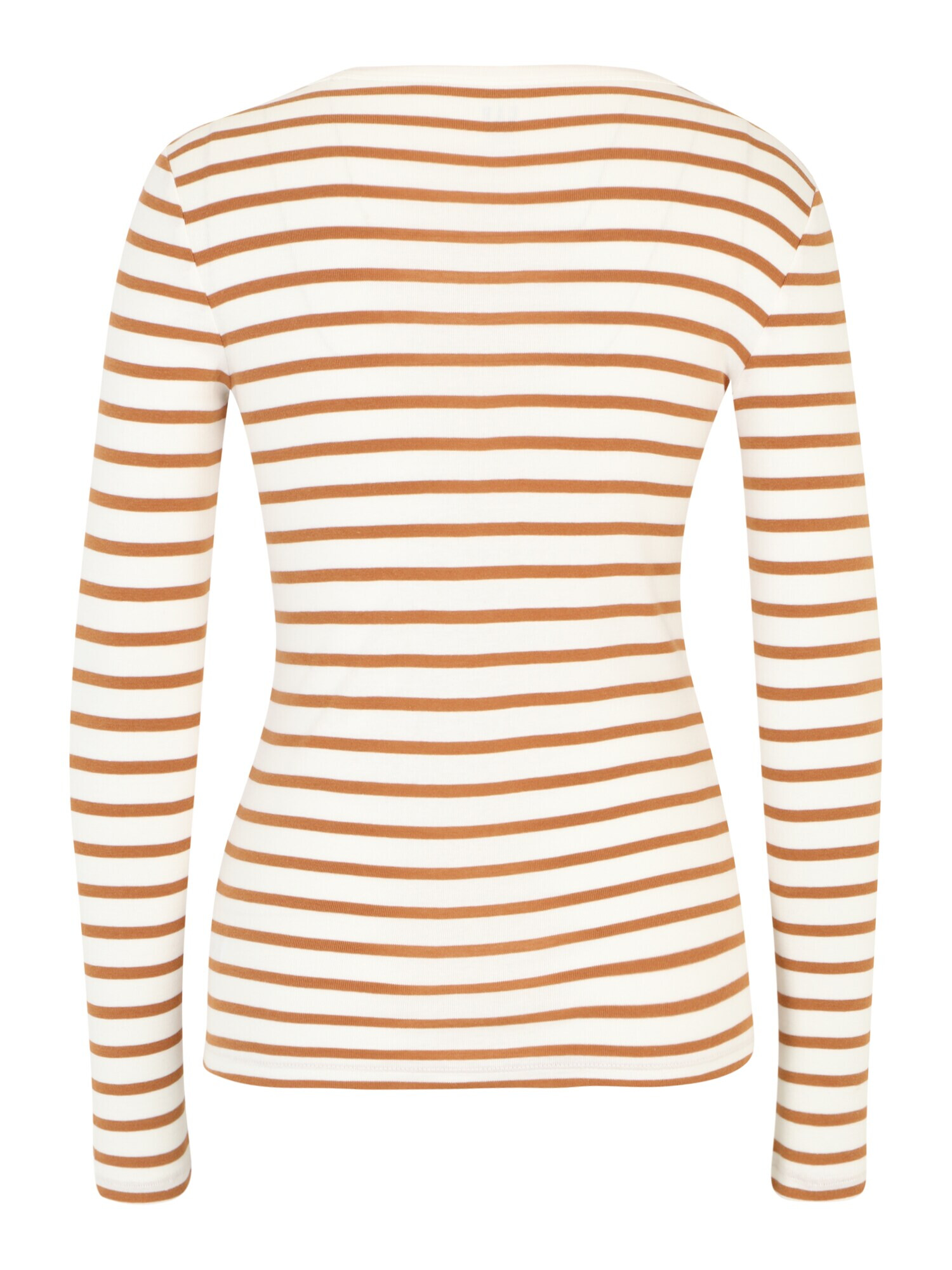 Gap Petite Tricou maro coniac / alb - Pled.ro