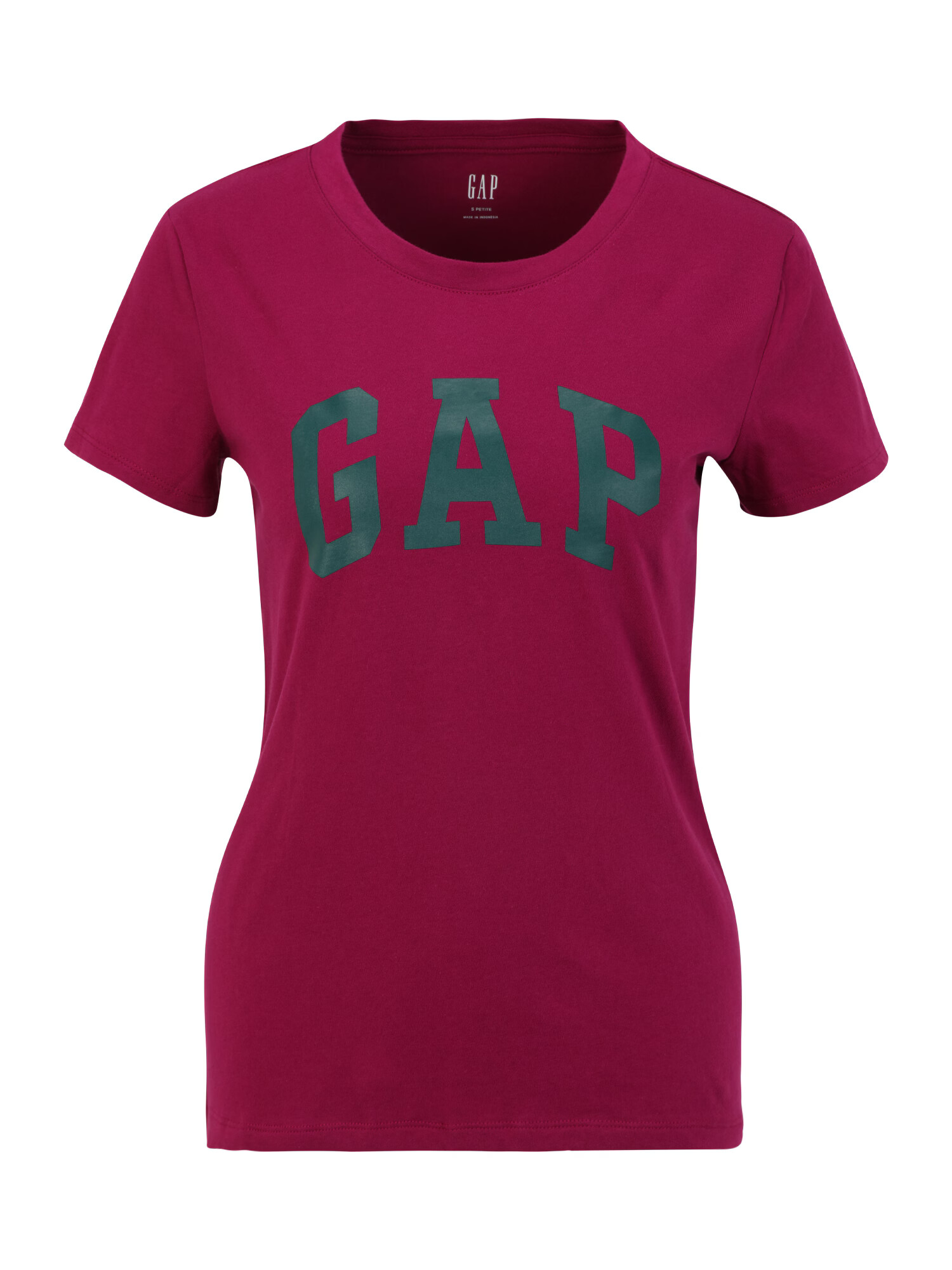 Gap Petite Tricou verde închis / roșu-violet - Pled.ro