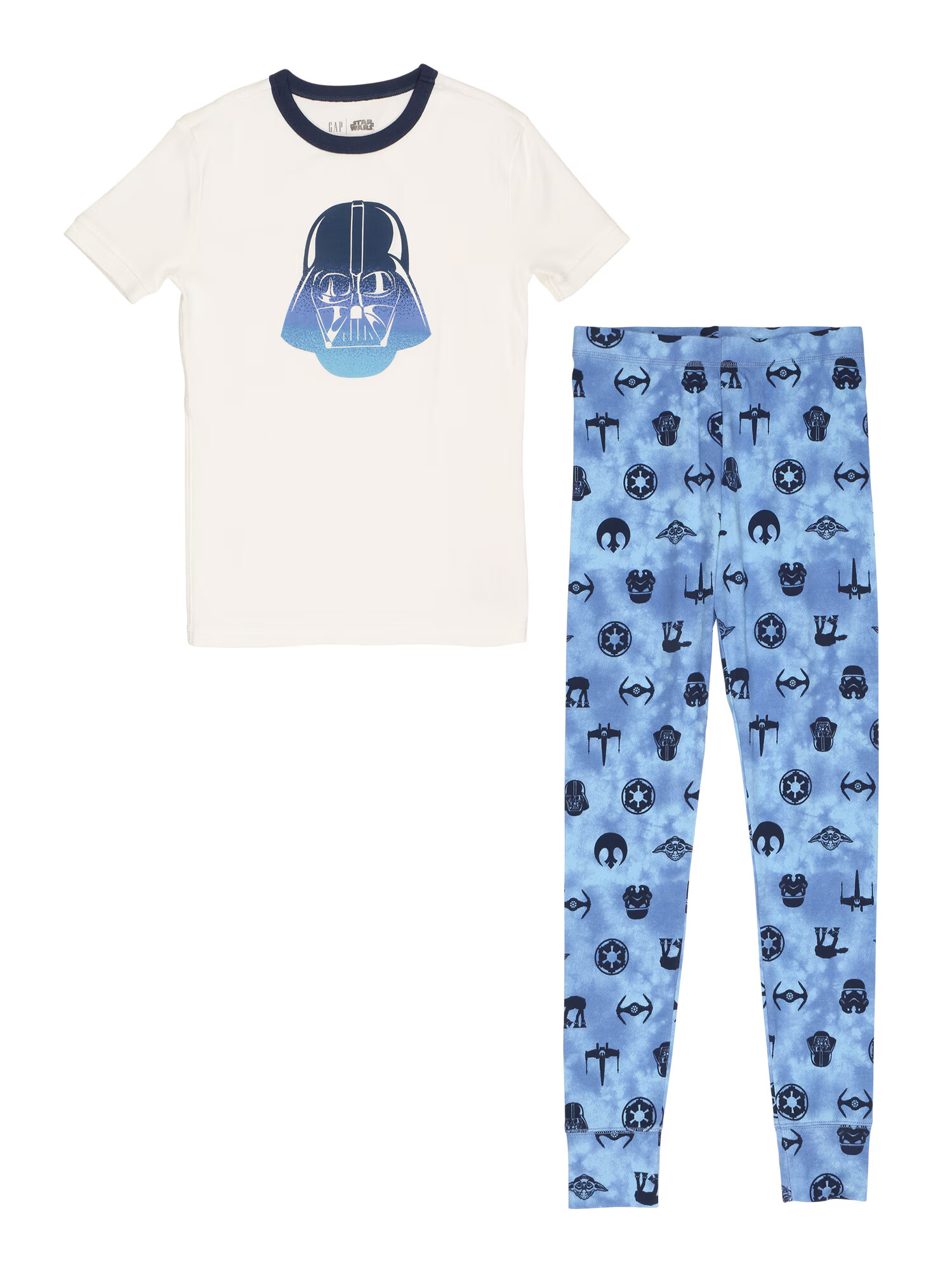 GAP Pijamale albastru / bleumarin / albastru deschis / alb - Pled.ro