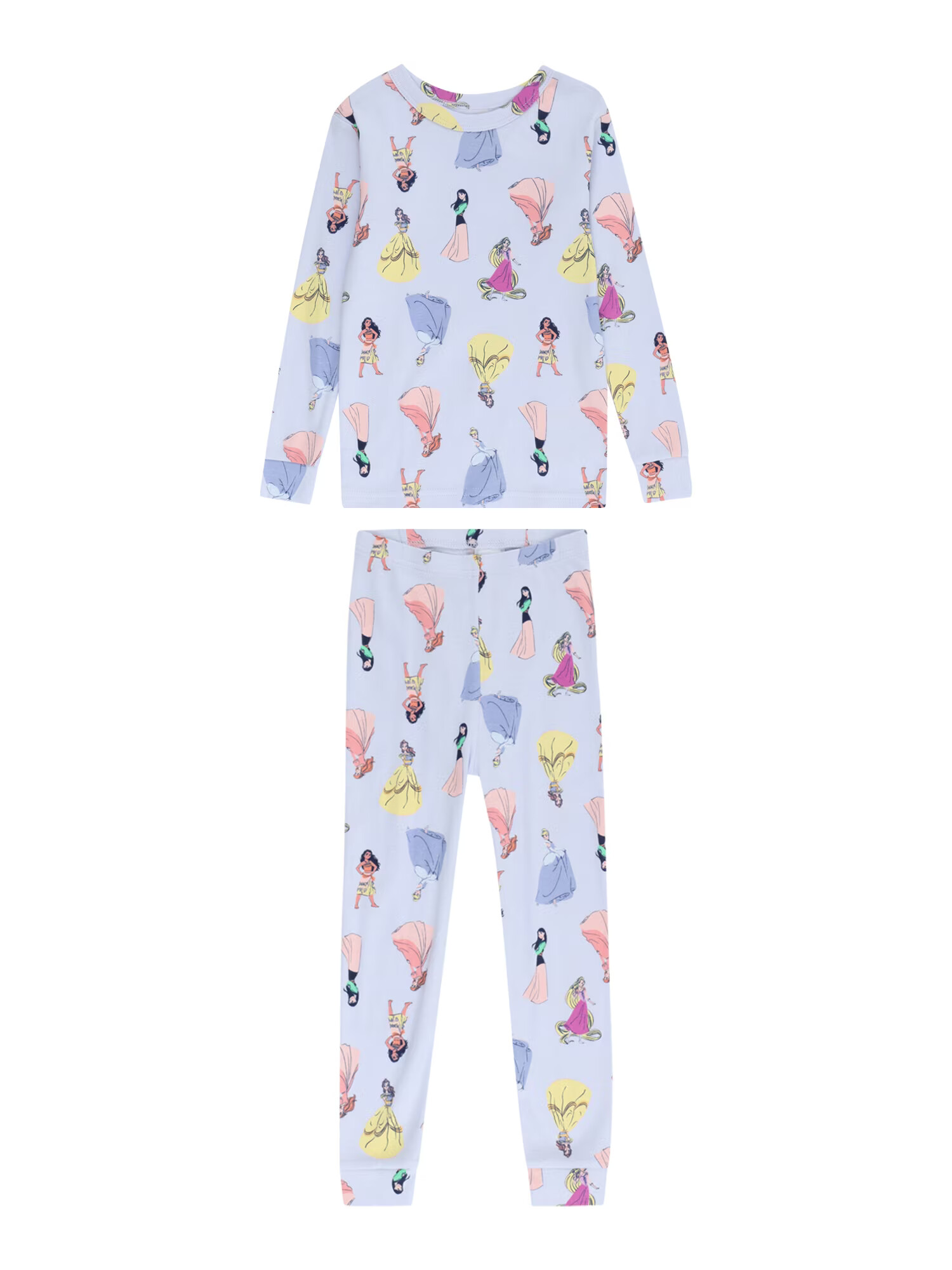 GAP Pijamale albastru fumuriu / galben deschis / mov pastel / roz - Pled.ro