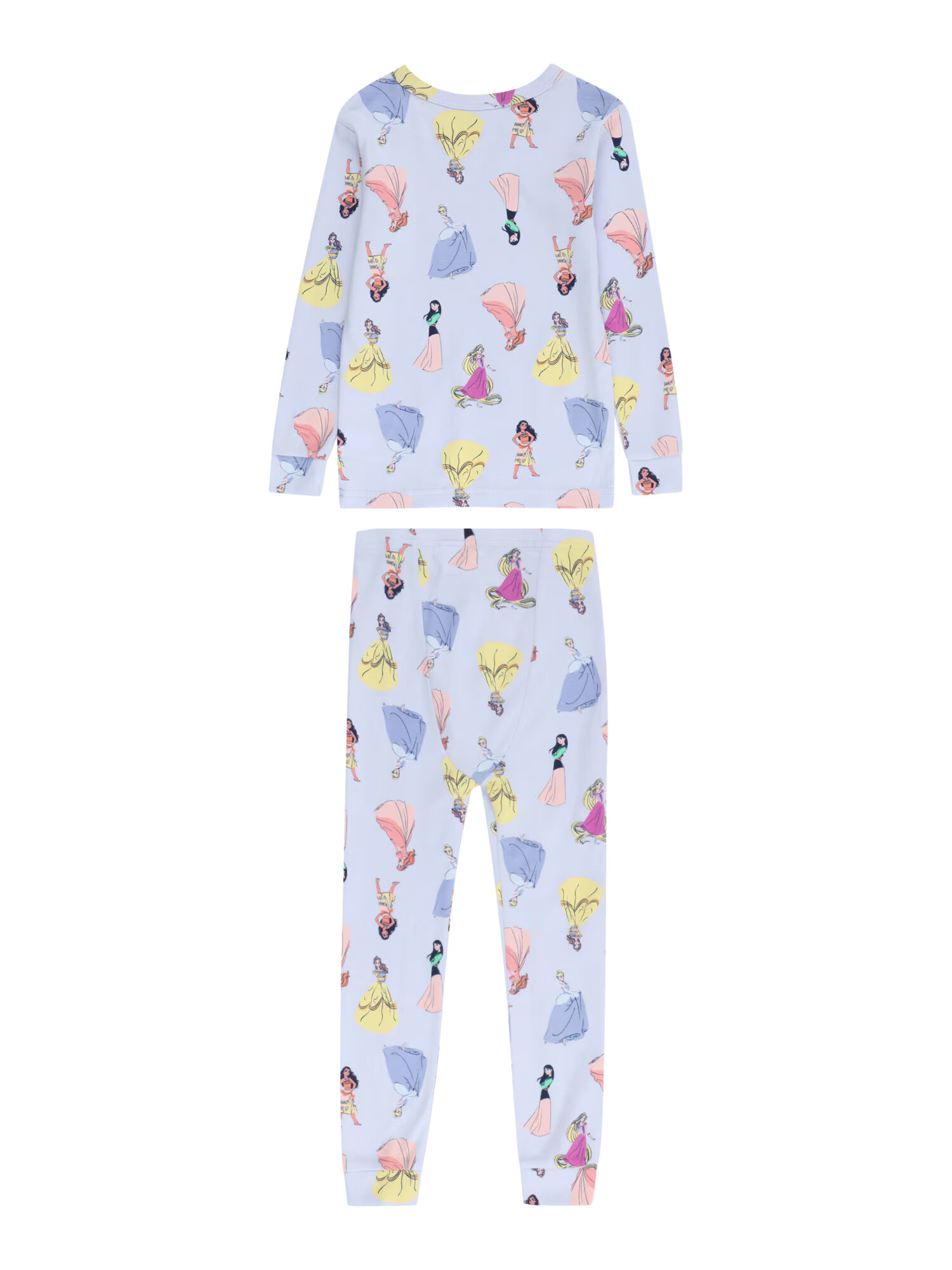 GAP Pijamale albastru fumuriu / galben deschis / mov pastel / roz - Pled.ro