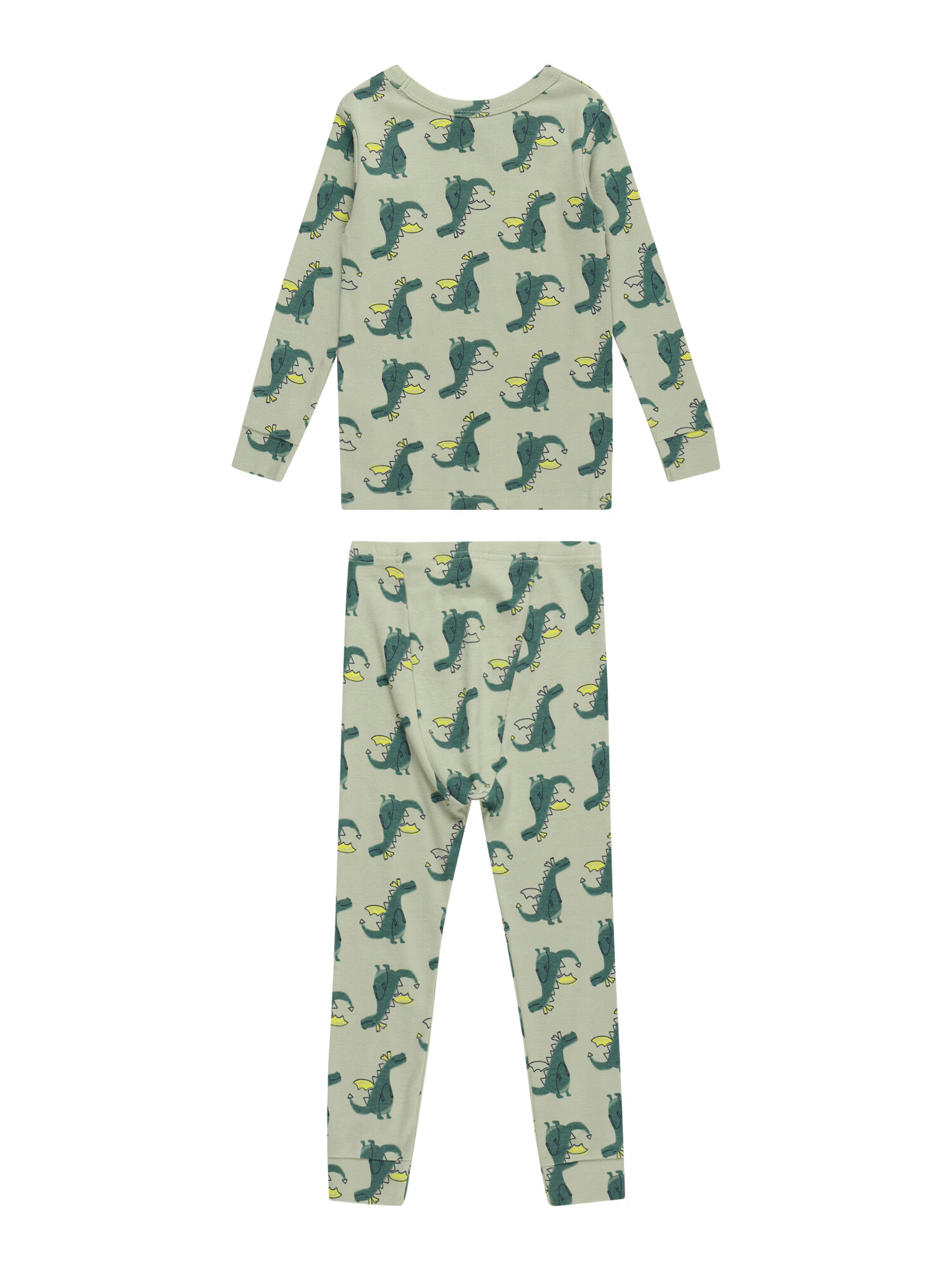 GAP Pijamale 'DRAGON' galben citron / verde / verde pastel / negru - Pled.ro