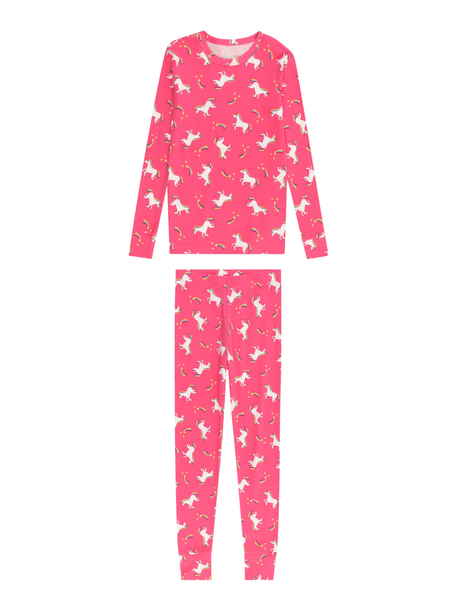 GAP Pijamale 'UNICORN' galben / verde / roz / alb - Pled.ro