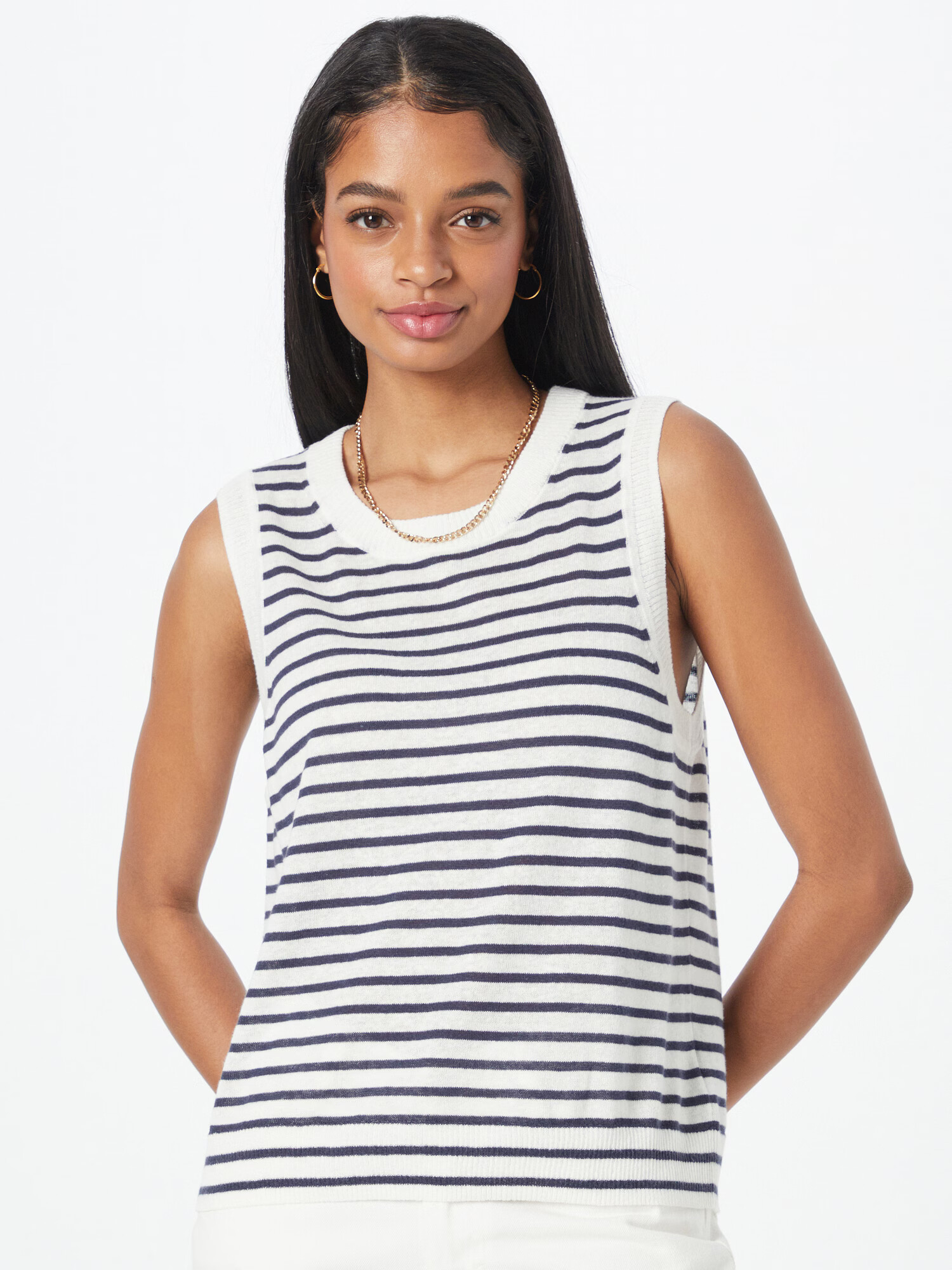 GAP Pulover bleumarin / alb - Pled.ro