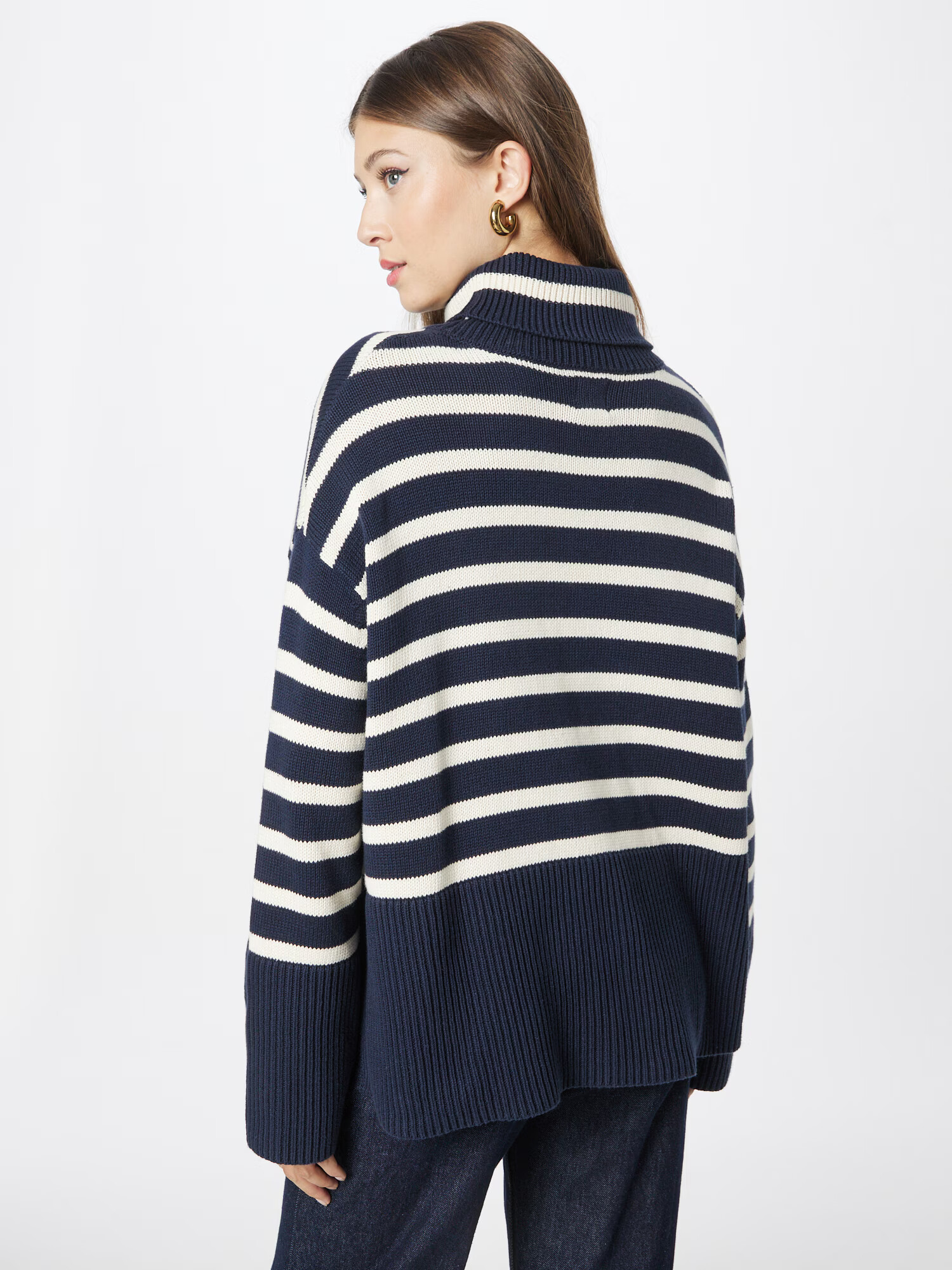 GAP Pulover bleumarin / alb - Pled.ro