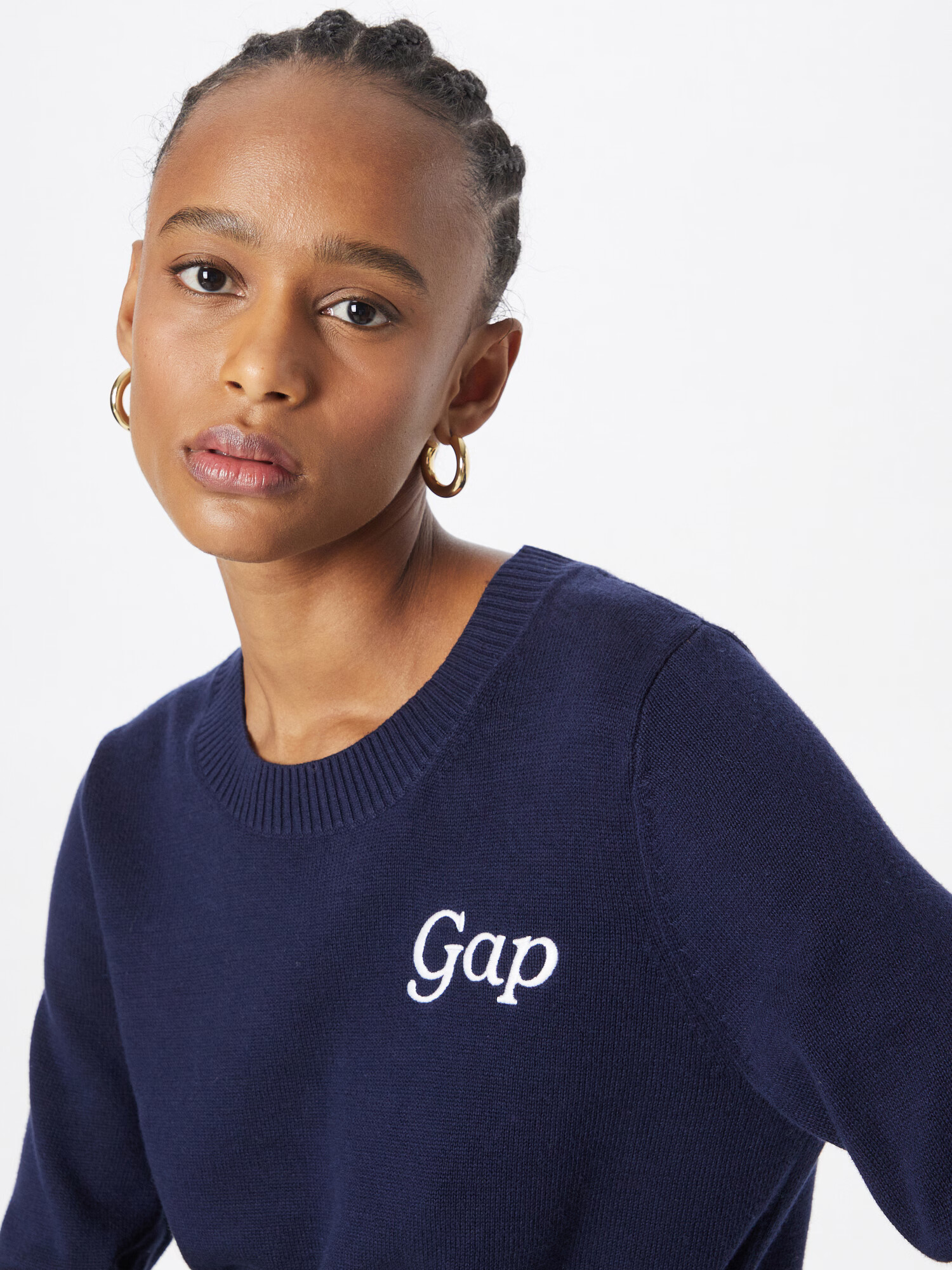 GAP Pulover bleumarin / alb - Pled.ro