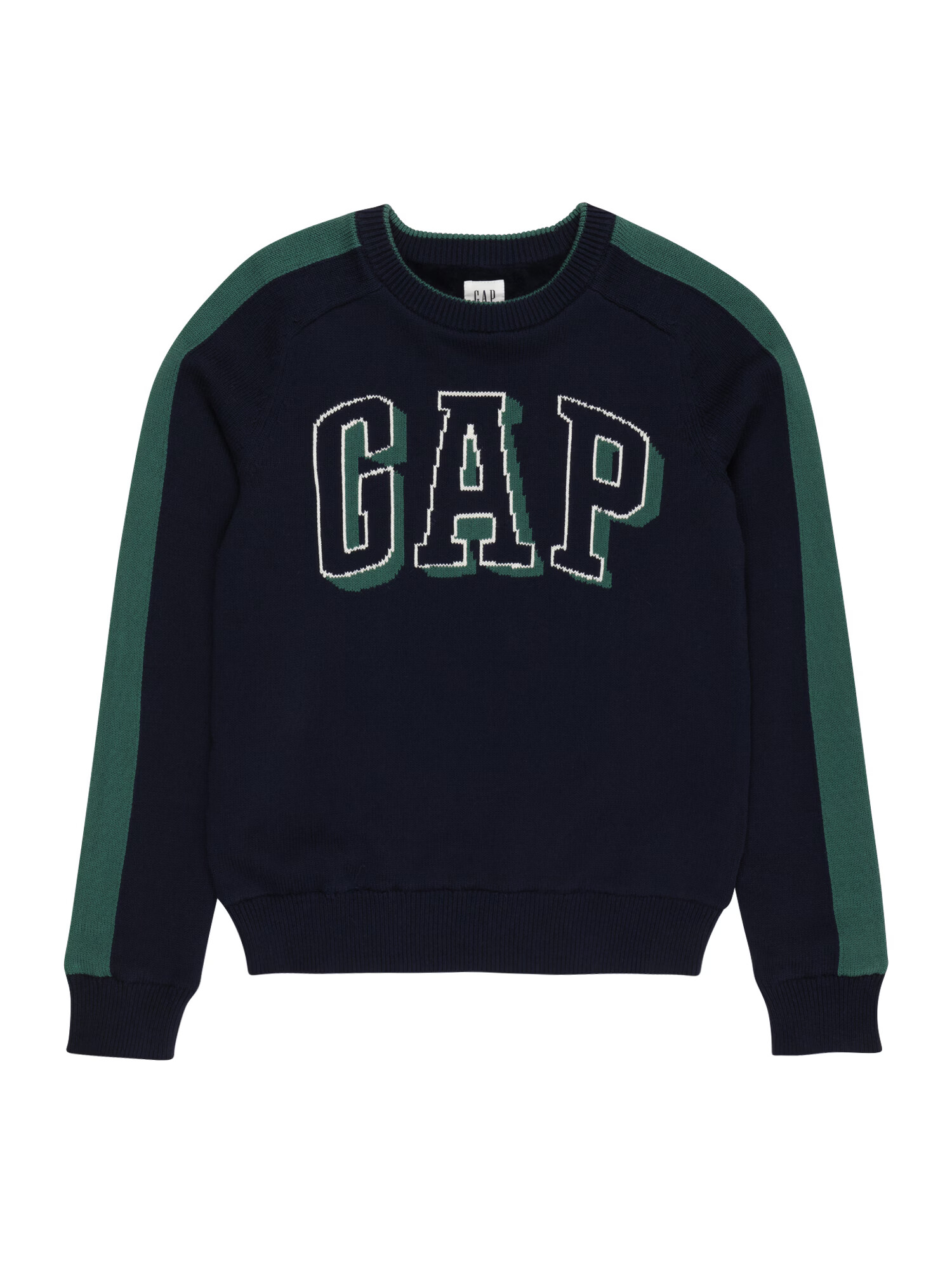 GAP Pulover bleumarin / verde smarald / alb - Pled.ro