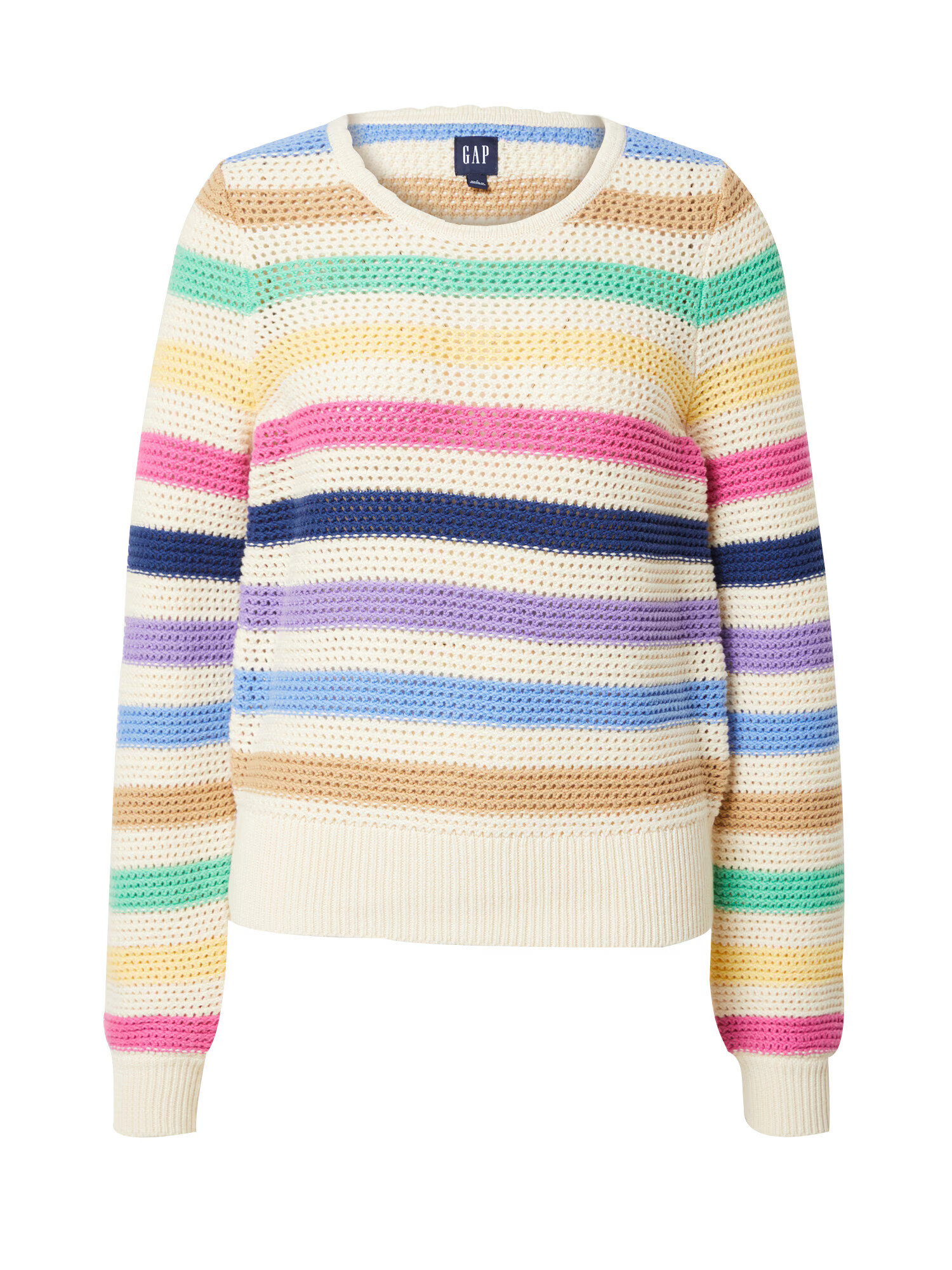 GAP Pulover crem / bleumarin / galben / roz - Pled.ro