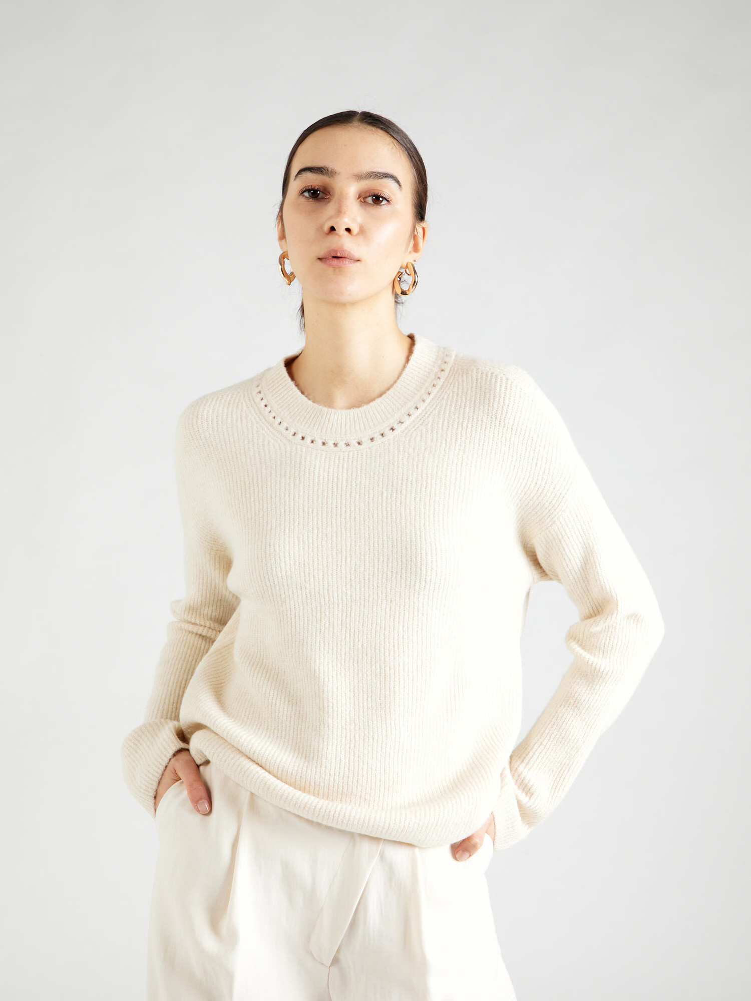 GAP Pulover 'FOREVERCOZY' alb natural - Pled.ro