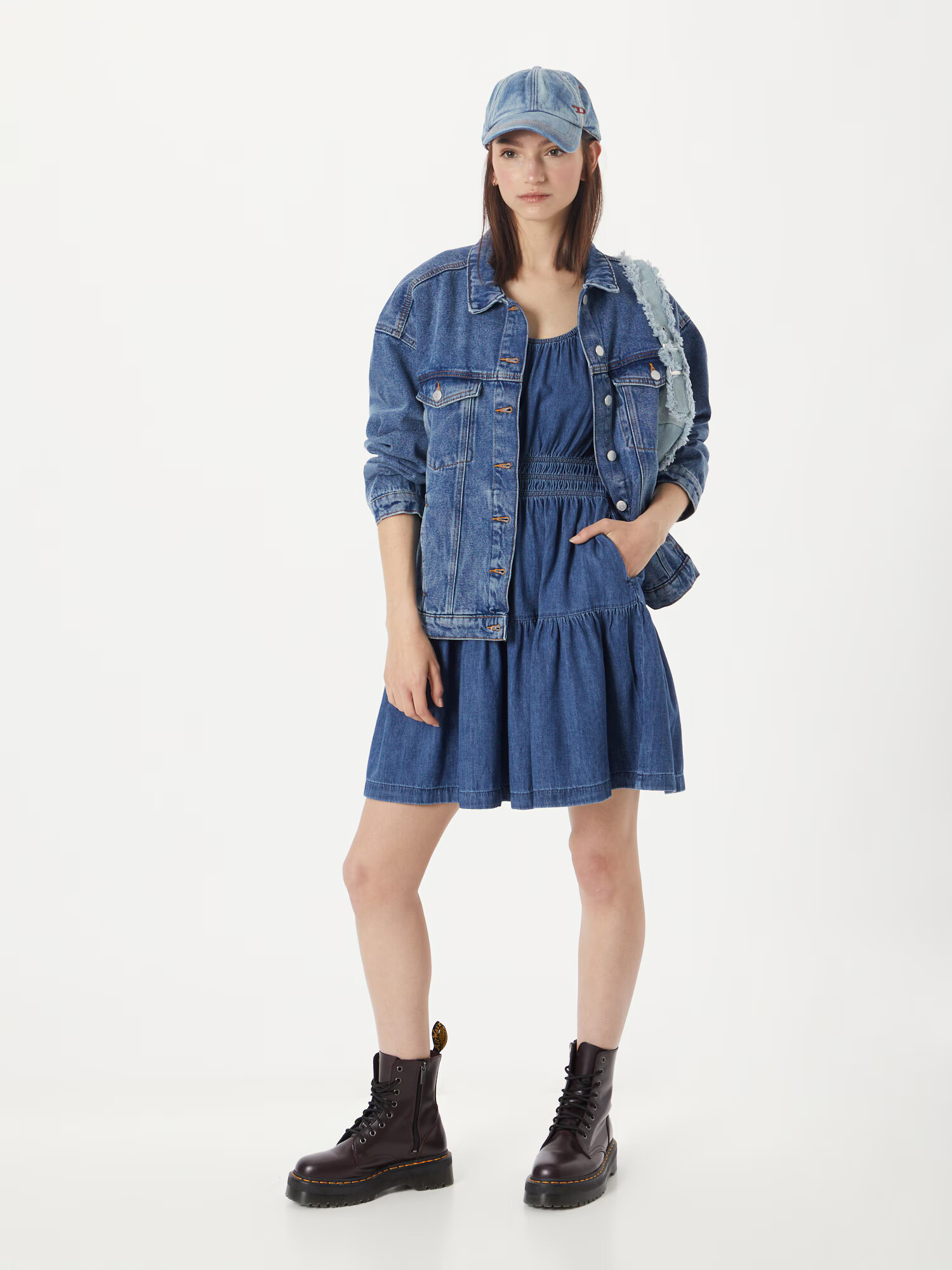 GAP Rochie albastru denim - Pled.ro