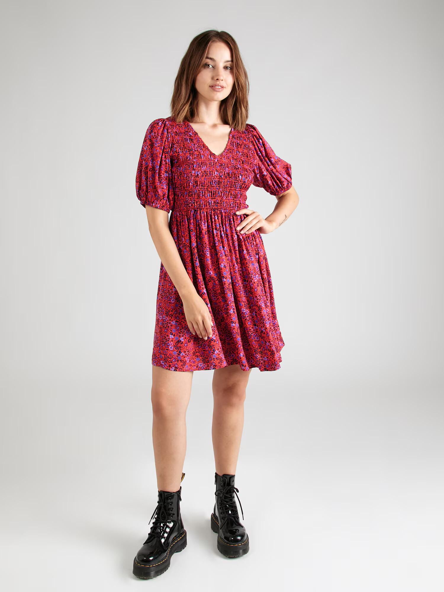 GAP Rochie albastru / lila / roșu cranberry - Pled.ro