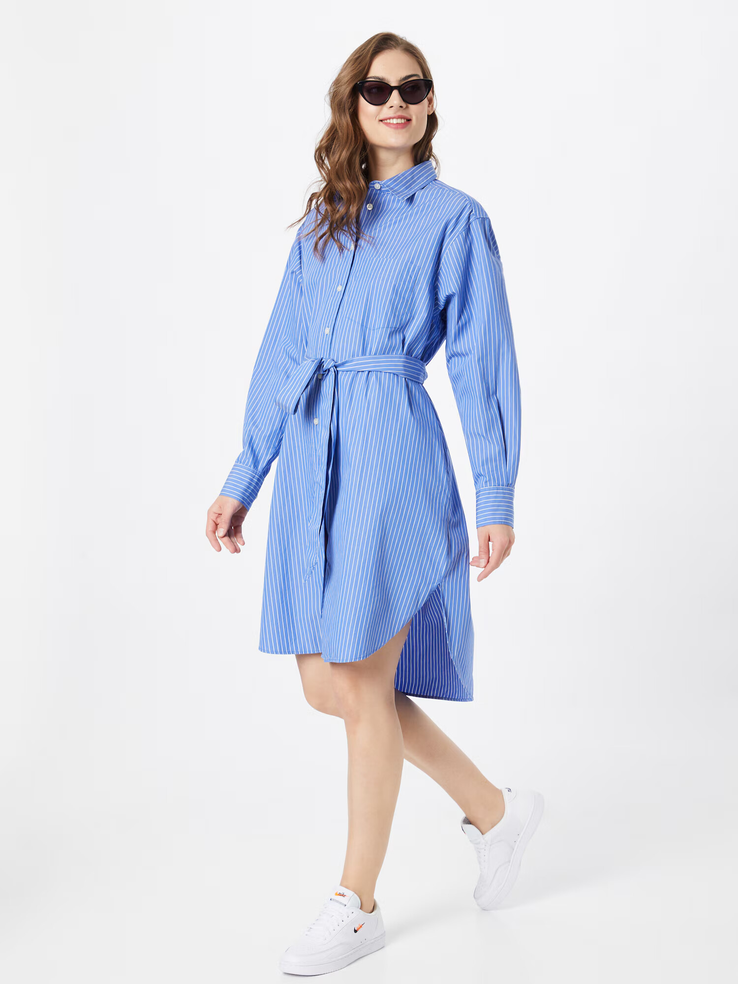 GAP Rochie tip bluză albastru / alb - Pled.ro