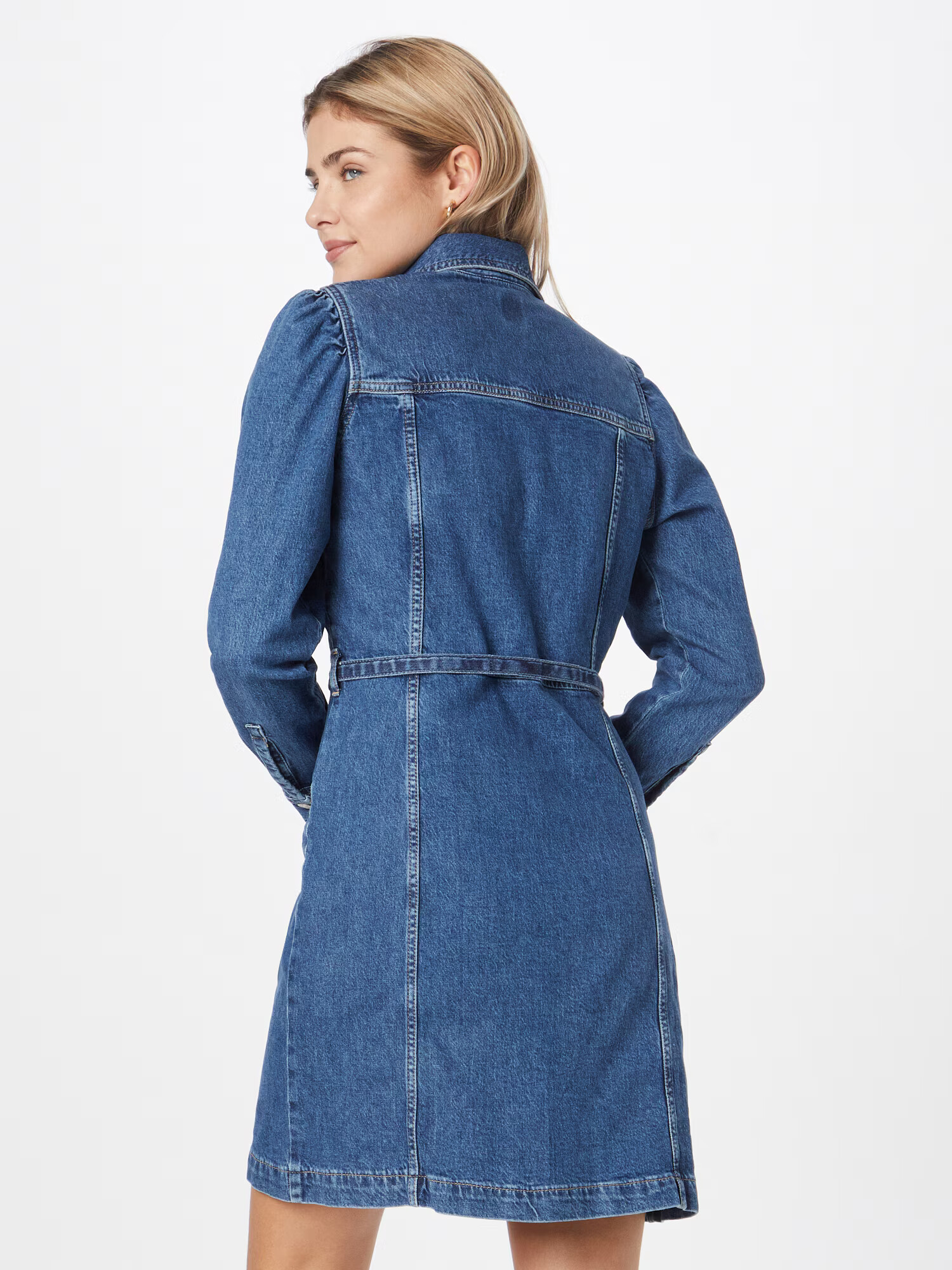 GAP Rochie tip bluză albastru denim - Pled.ro