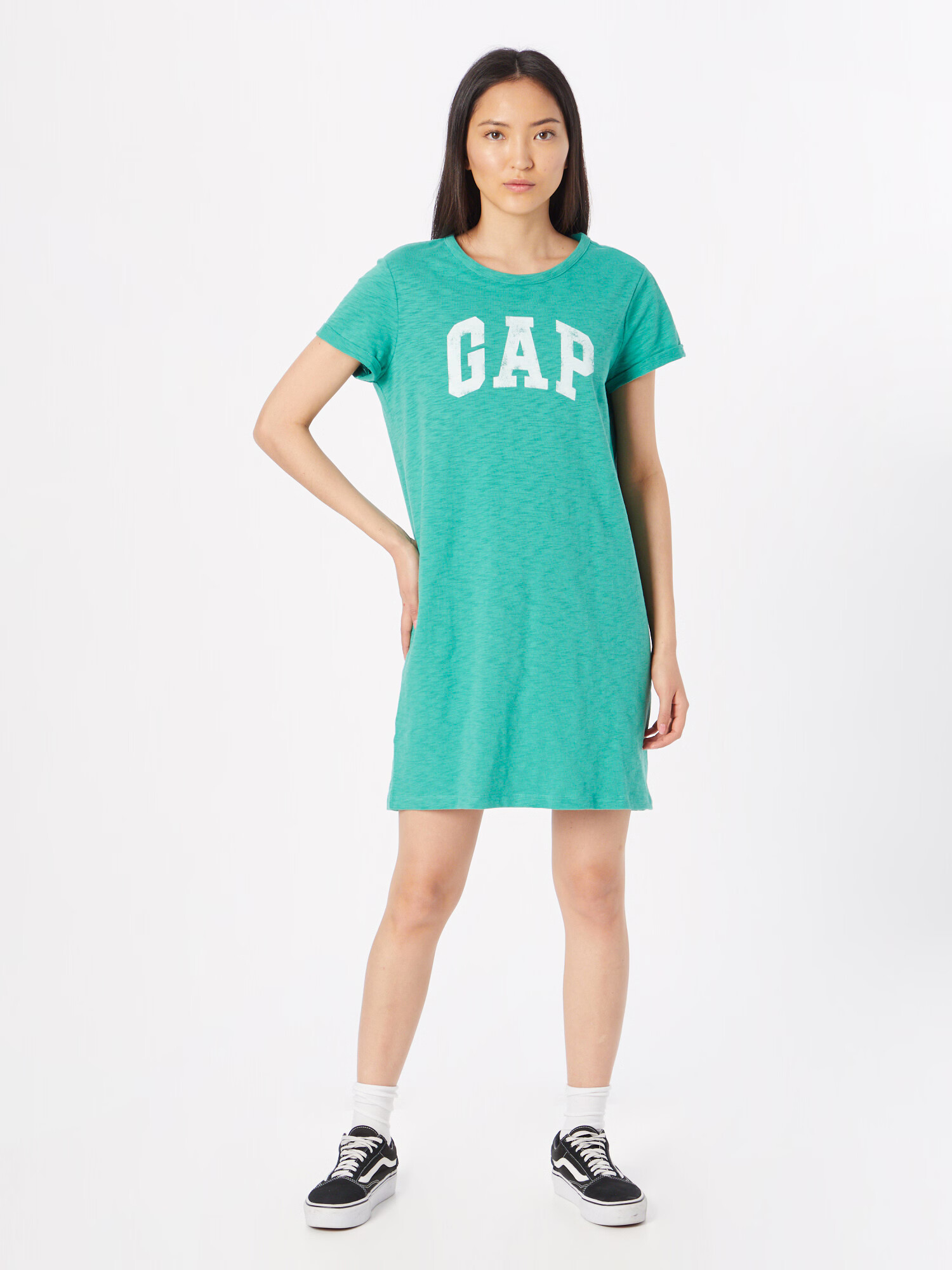 GAP Rochie verde jad / alb - Pled.ro