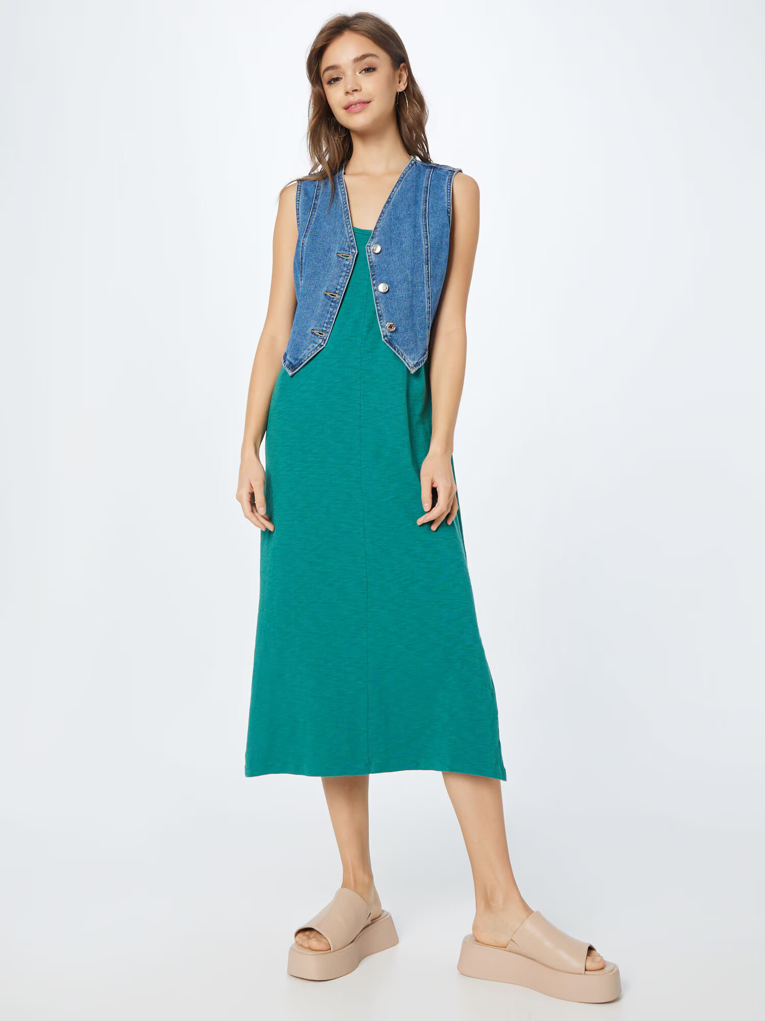 GAP Rochie verde smarald - Pled.ro