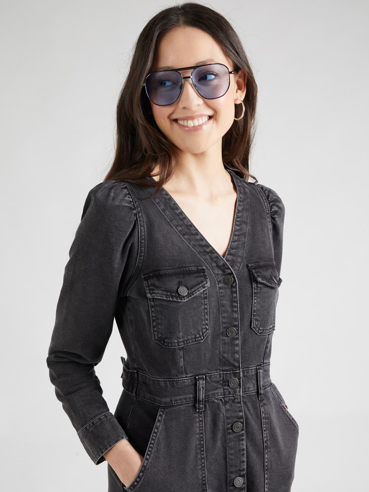 GAP Rochie 'WESTERN' negru denim - Pled.ro