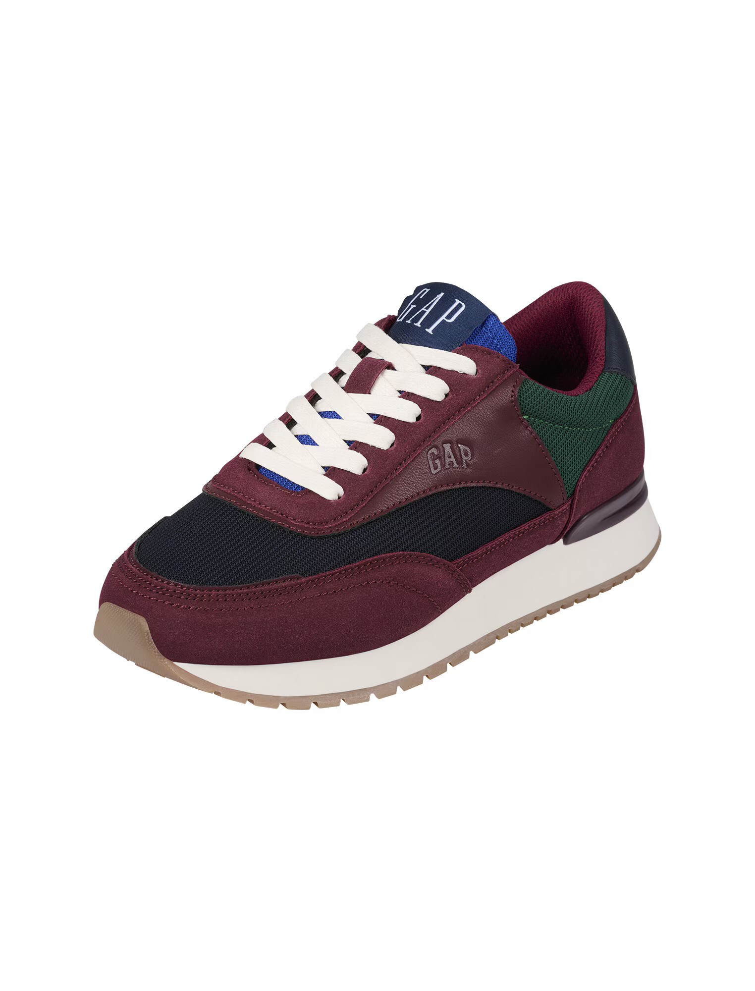 GAP Sneaker low 'NEW YORK' albastru regal / verde smarald / roșu burgundy / negru - Pled.ro