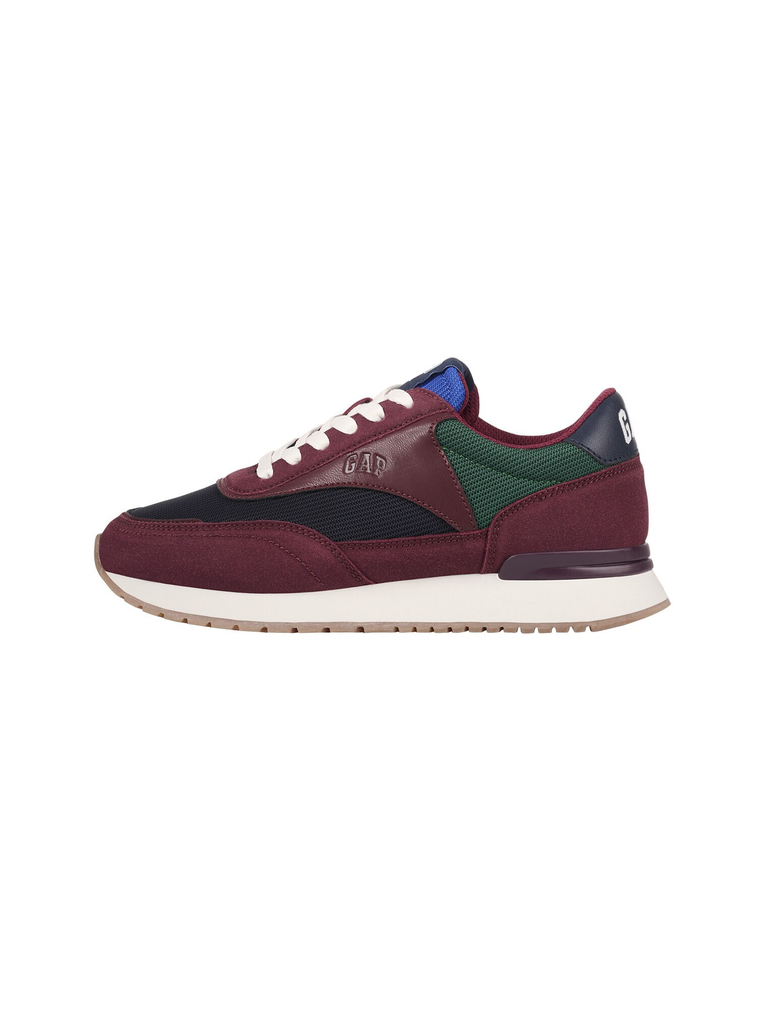 GAP Sneaker low 'NEW YORK' albastru regal / verde smarald / roșu burgundy / negru - Pled.ro