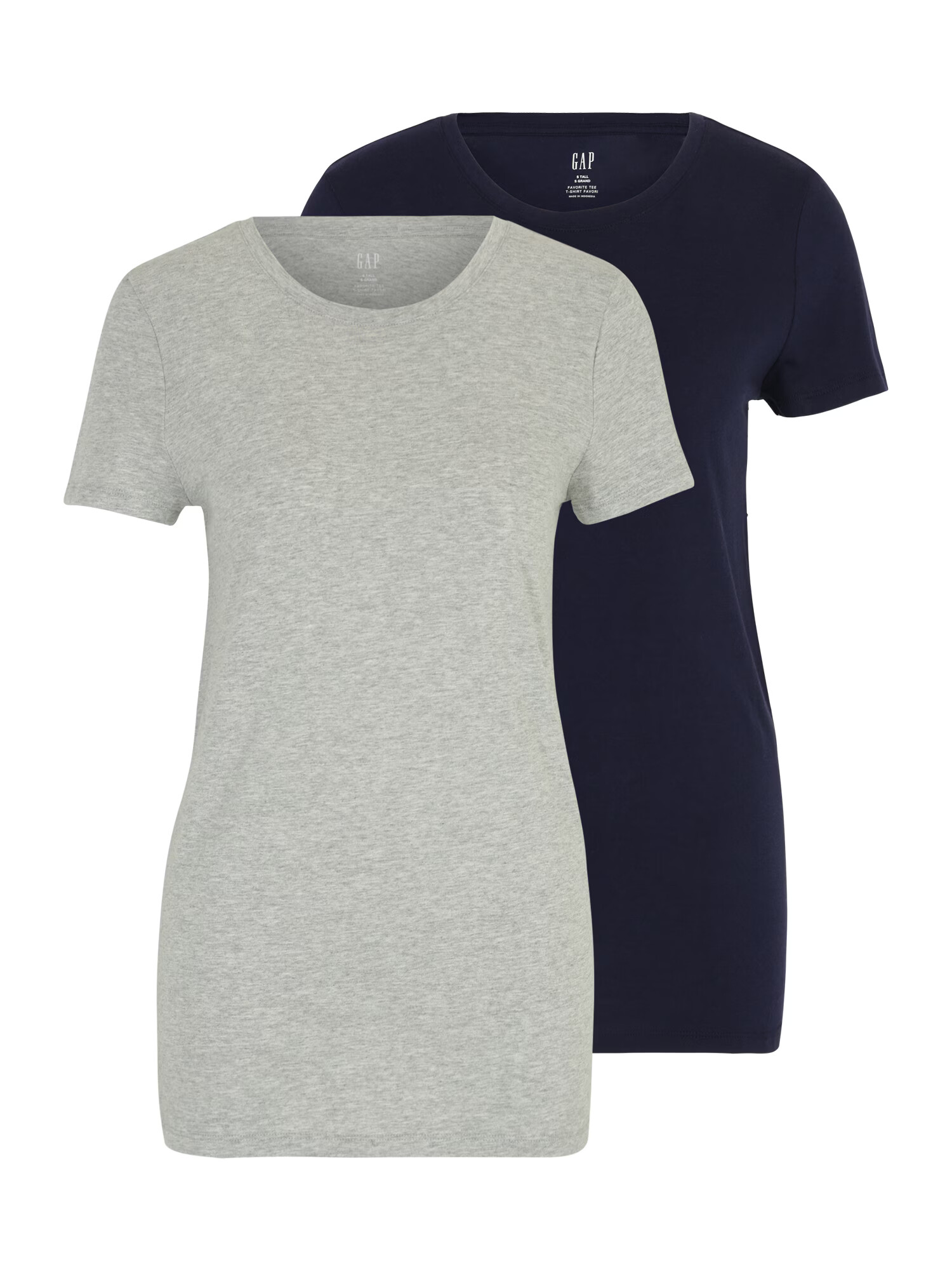 Gap Tall Tricou bleumarin / gri amestecat - Pled.ro