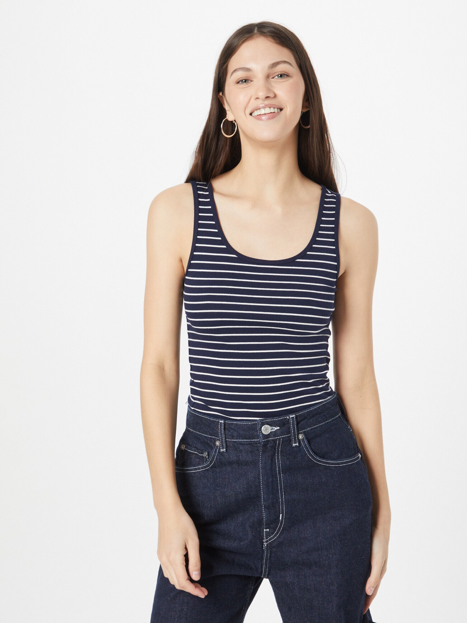 GAP Top bleumarin / alb - Pled.ro