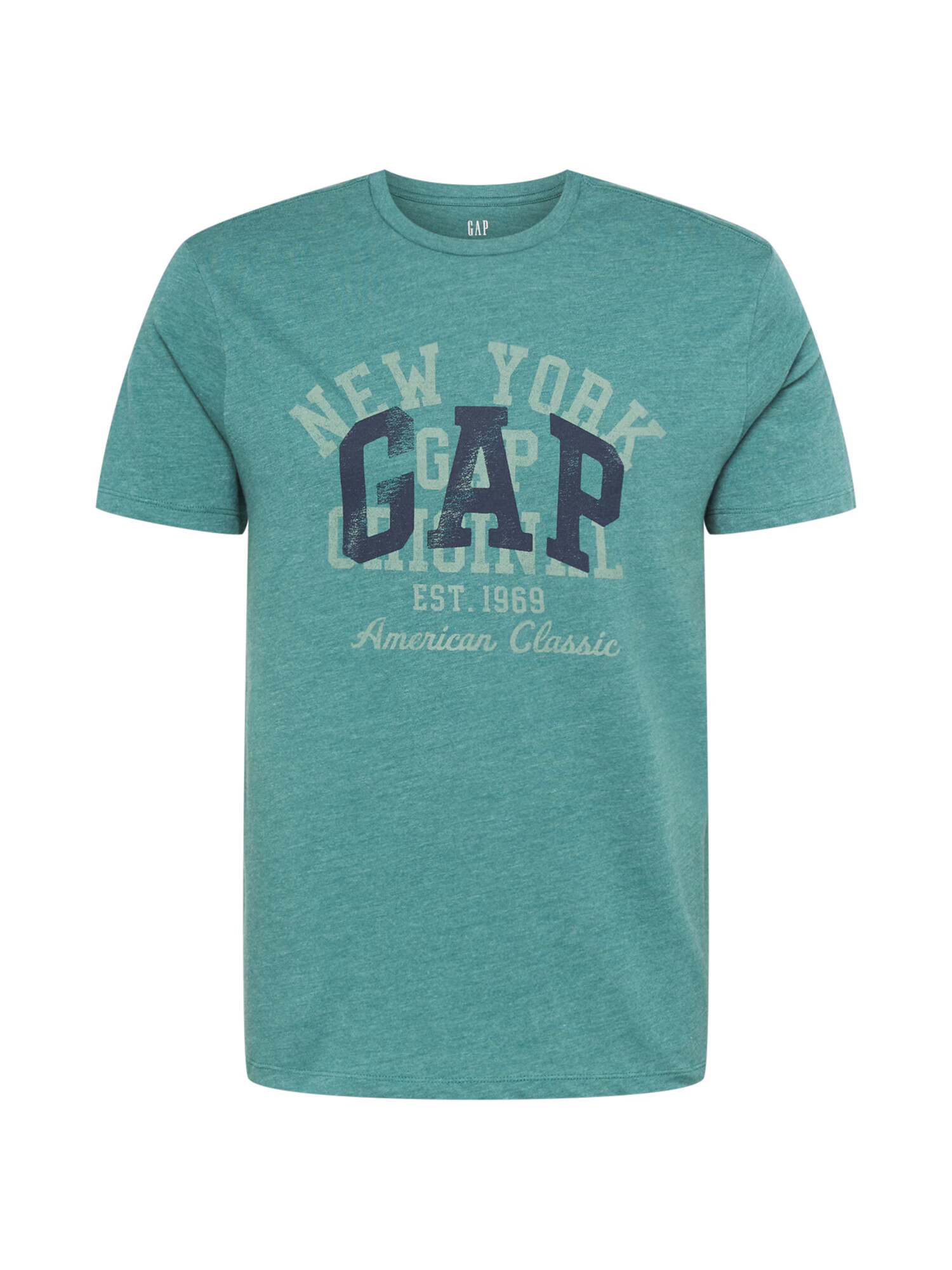 GAP Tricou alb kitt / bleumarin / verde jad - Pled.ro