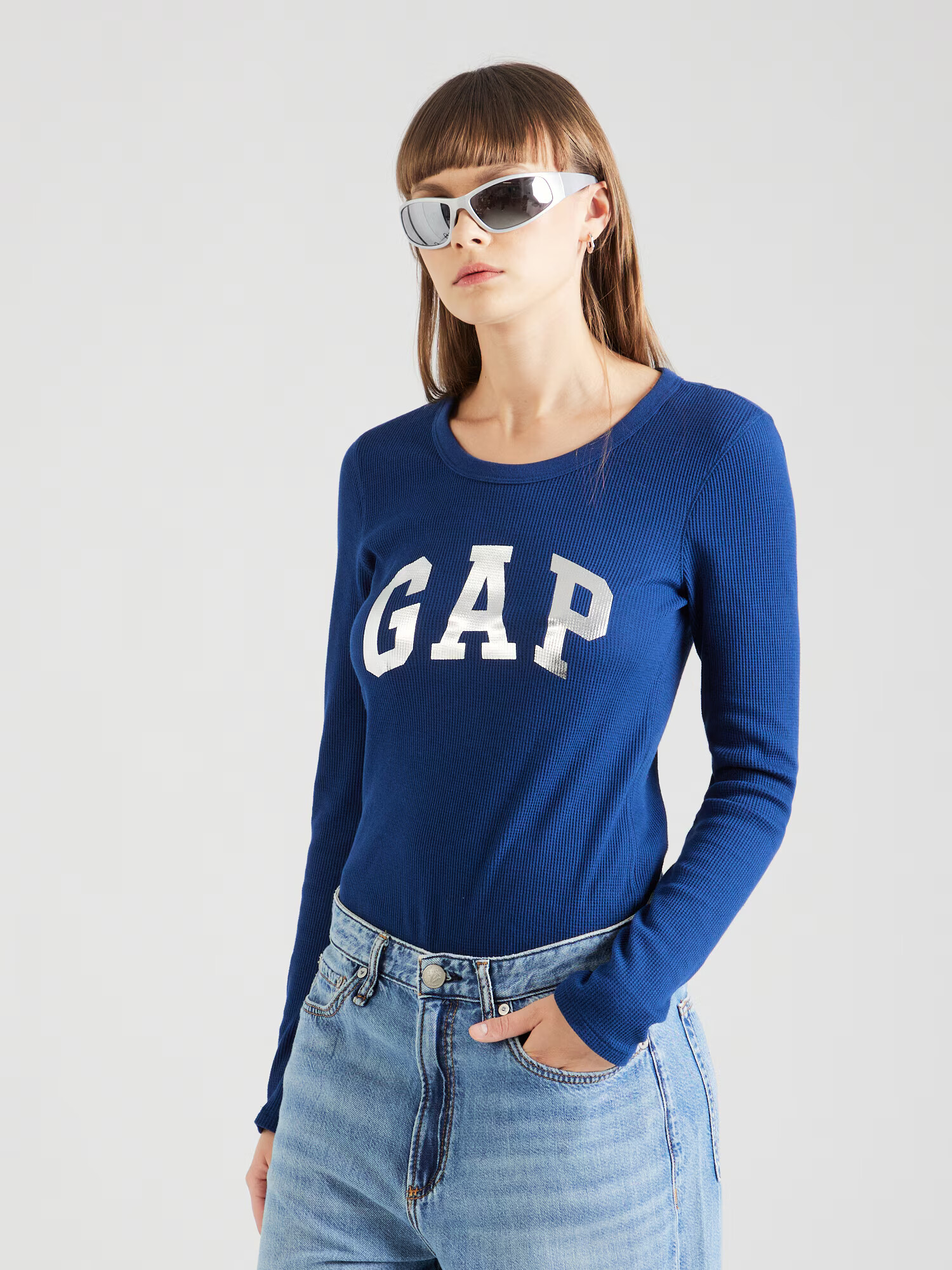 GAP Tricou albastru / argintiu - Pled.ro