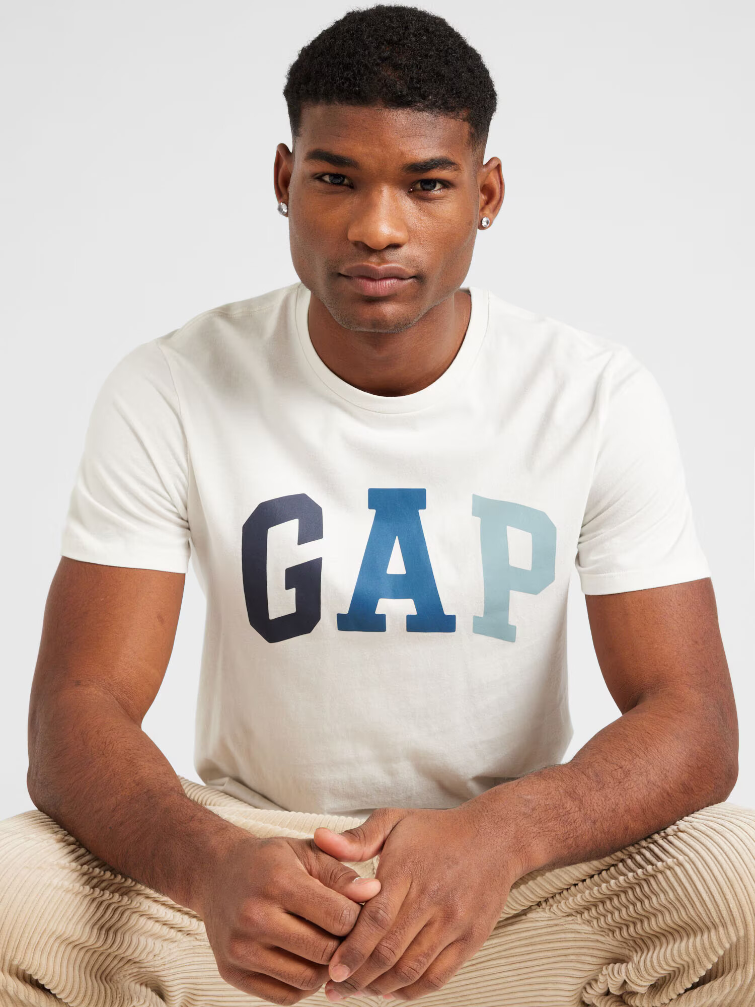 GAP Tricou albastru / bleumarin / albastru pastel / alb - Pled.ro