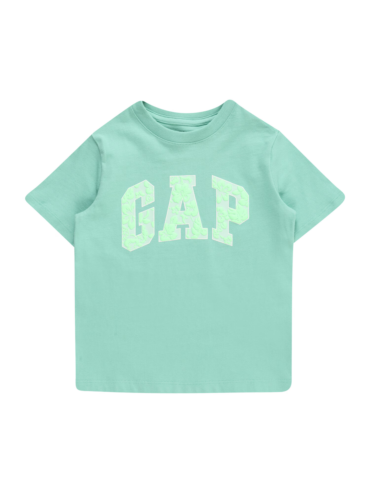 GAP Tricou albastru deschis / verde mentă / verde deschis / alb - Pled.ro