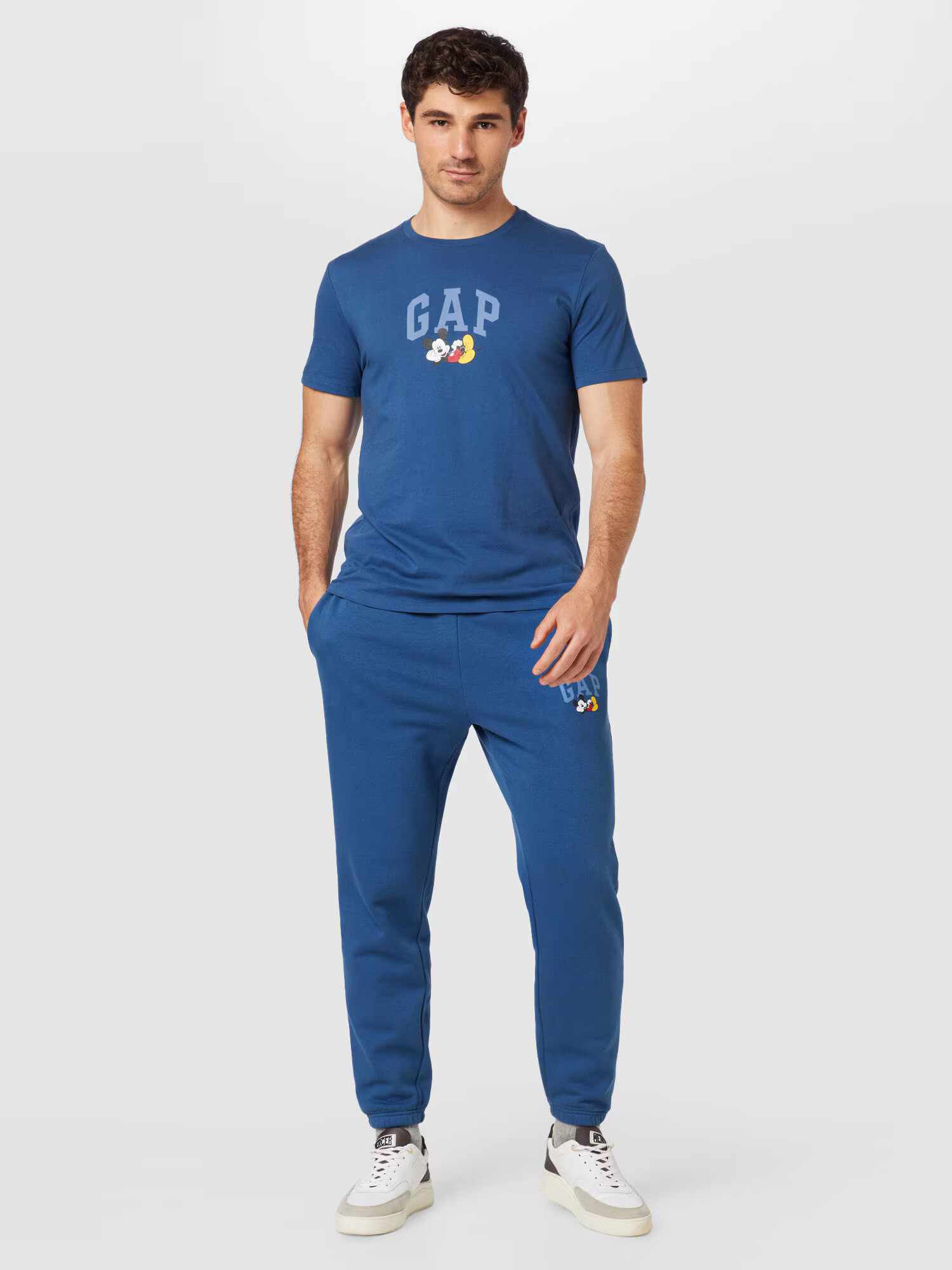 GAP Tricou albastru marin / albastru fumuriu / sângeriu / alb - Pled.ro