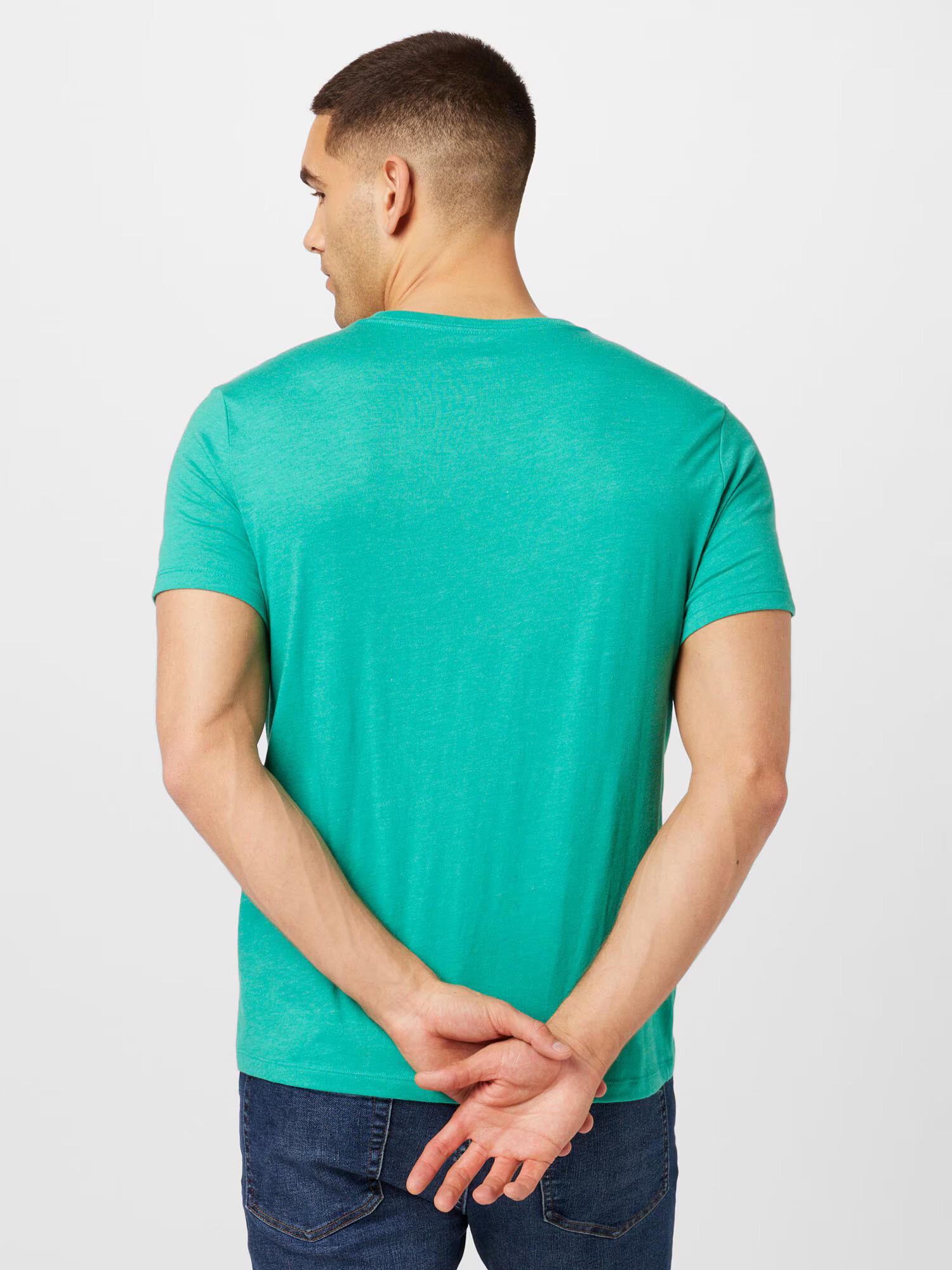 GAP Tricou albastru marin / verde jad - Pled.ro