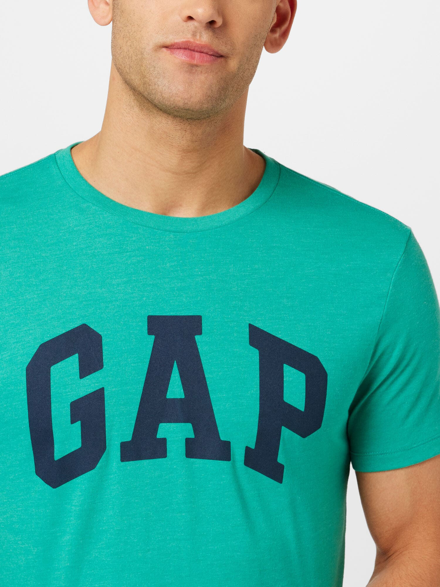 GAP Tricou albastru marin / verde jad - Pled.ro