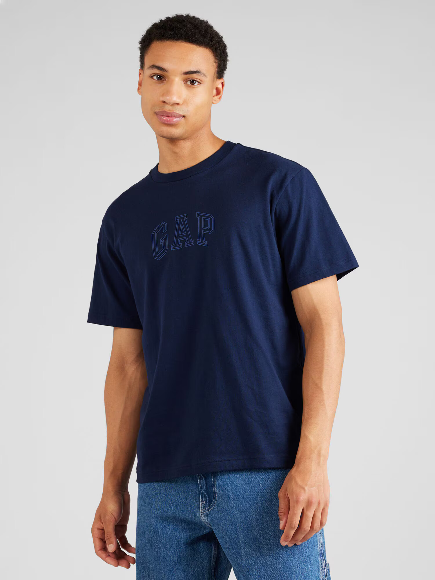 GAP Tricou albastru noapte / albastru deschis - Pled.ro