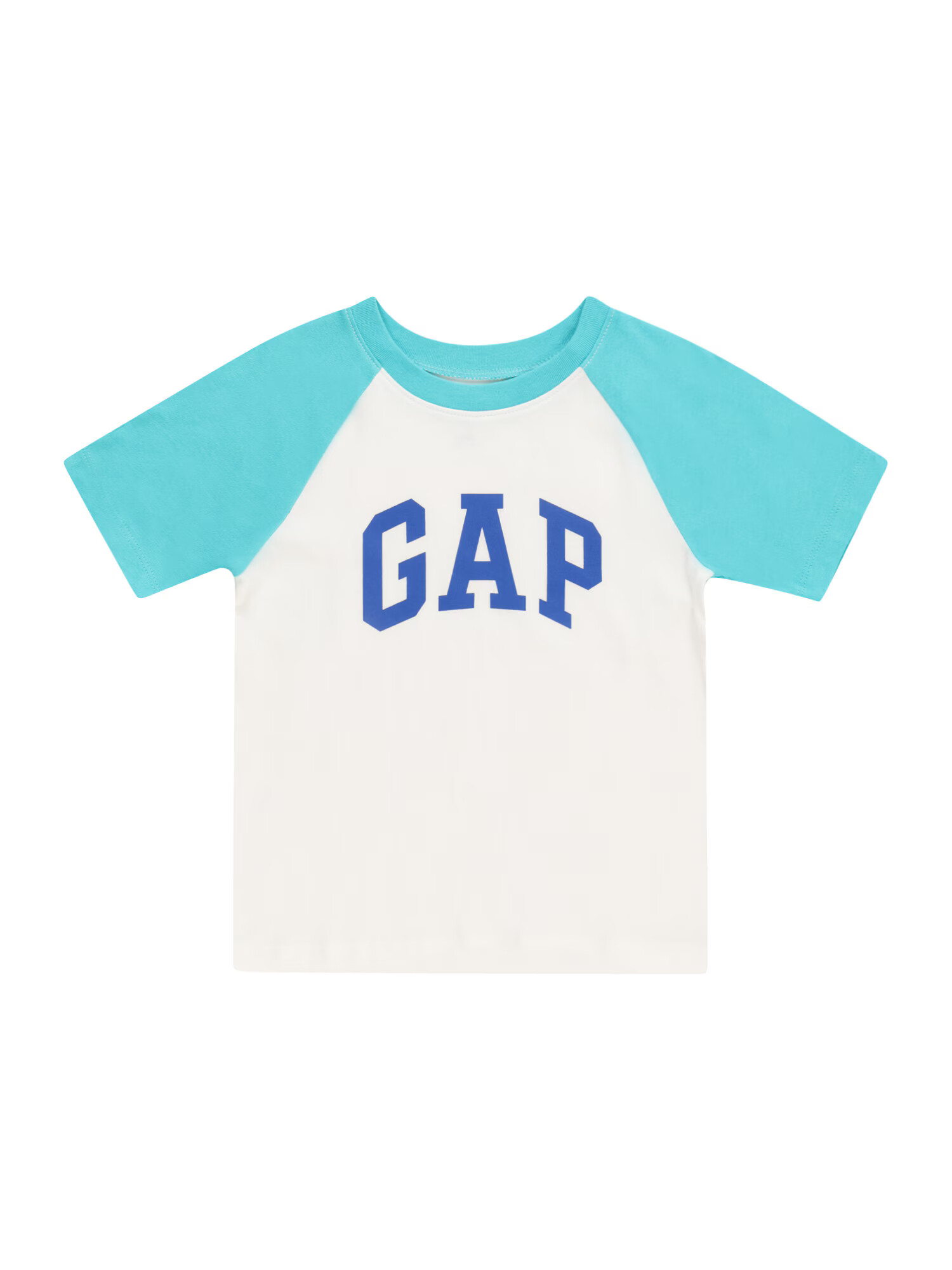 GAP Tricou albastru / turcoaz / alb murdar - Pled.ro