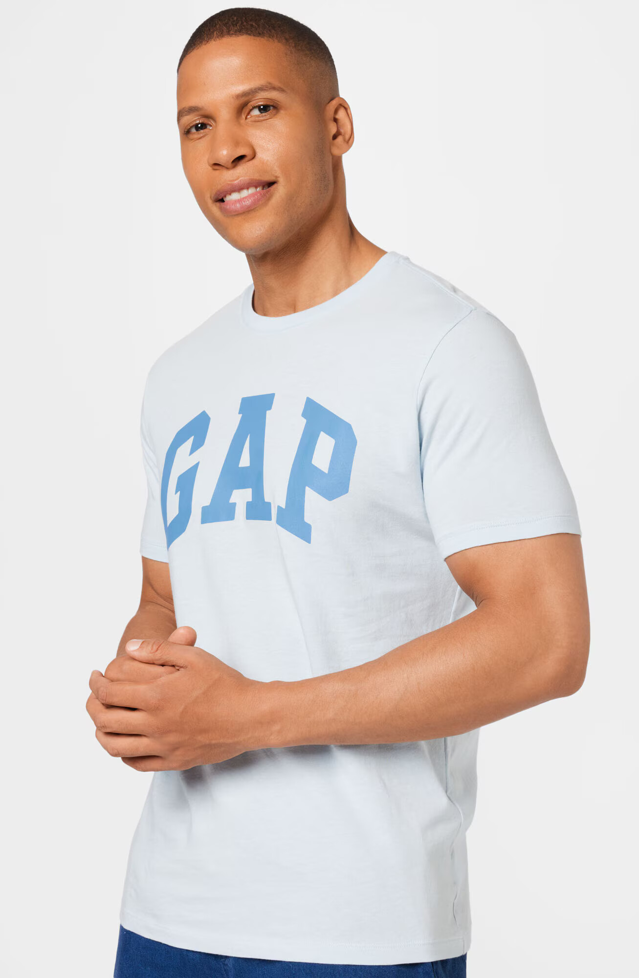 GAP Tricou 'ARCH' albastru fumuriu / albastru noapte / azur / alb - Pled.ro