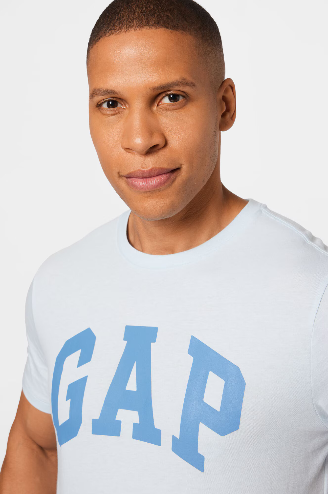 GAP Tricou 'ARCH' albastru fumuriu / albastru noapte / azur / alb - Pled.ro