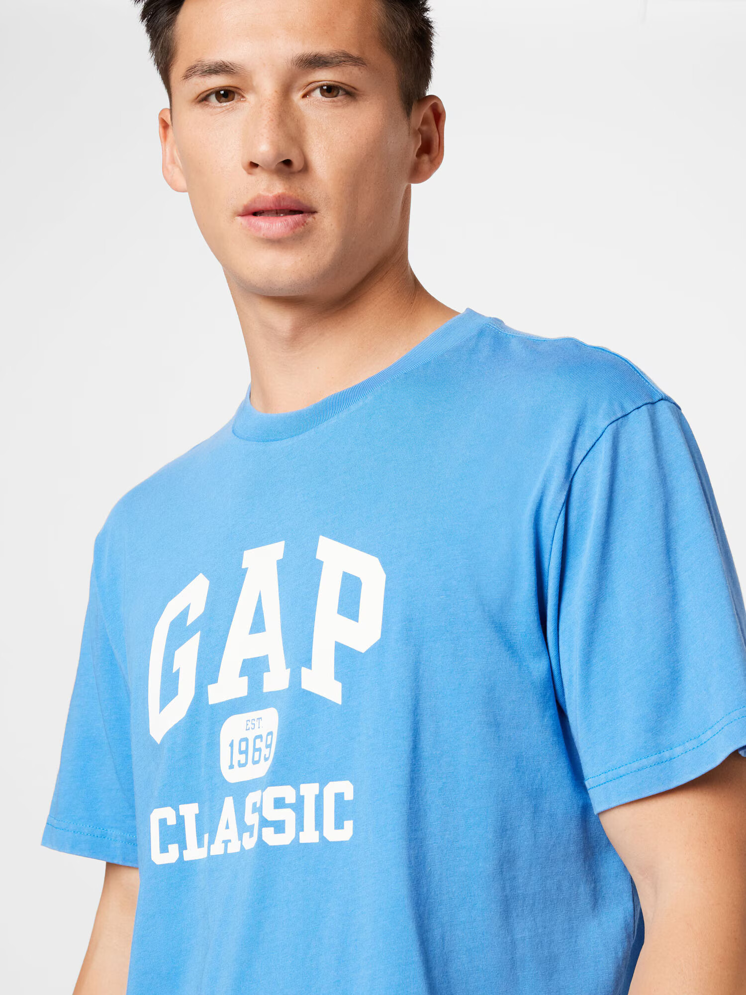 GAP Tricou azur / alb - Pled.ro