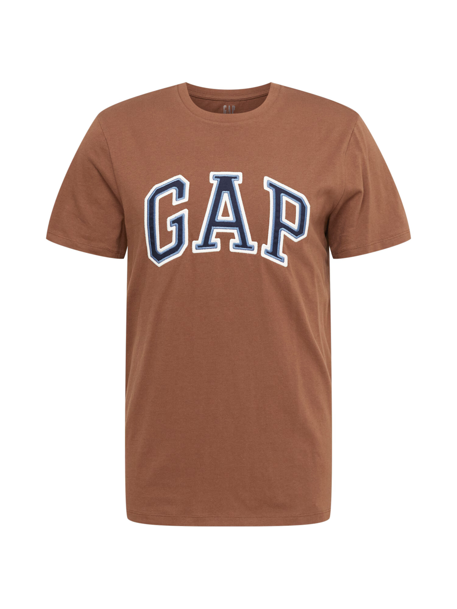 GAP Tricou 'BAS' bleumarin / albastru deschis / maro / alb - Pled.ro