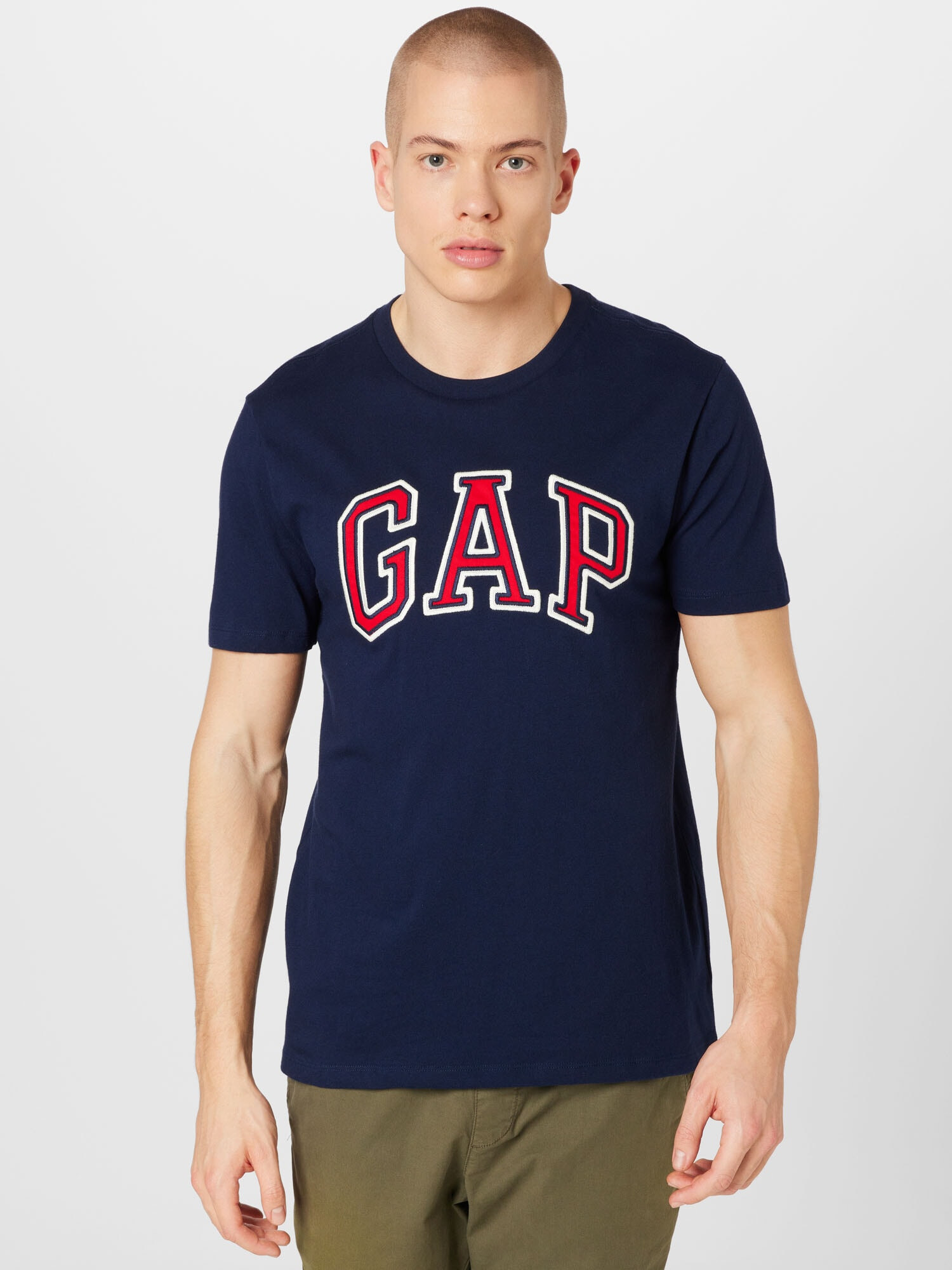 GAP Tricou 'BAS' bleumarin / roșu / alb - Pled.ro