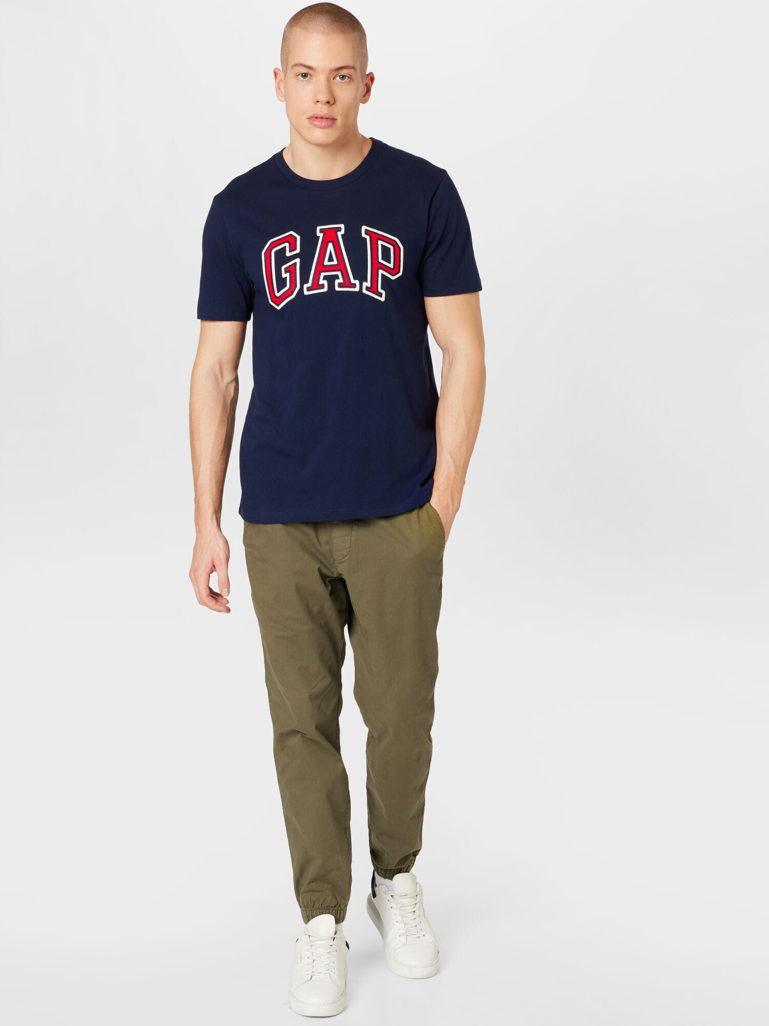 GAP Tricou 'BAS' bleumarin / roșu / alb - Pled.ro