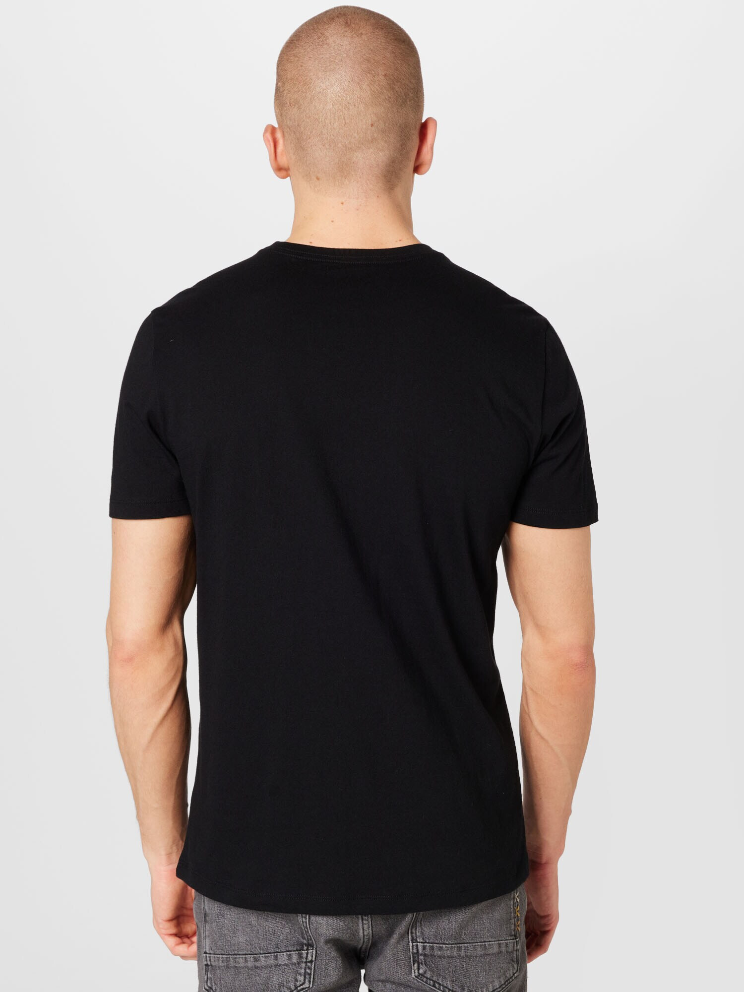 GAP Tricou 'BAS' gri / negru / alb - Pled.ro