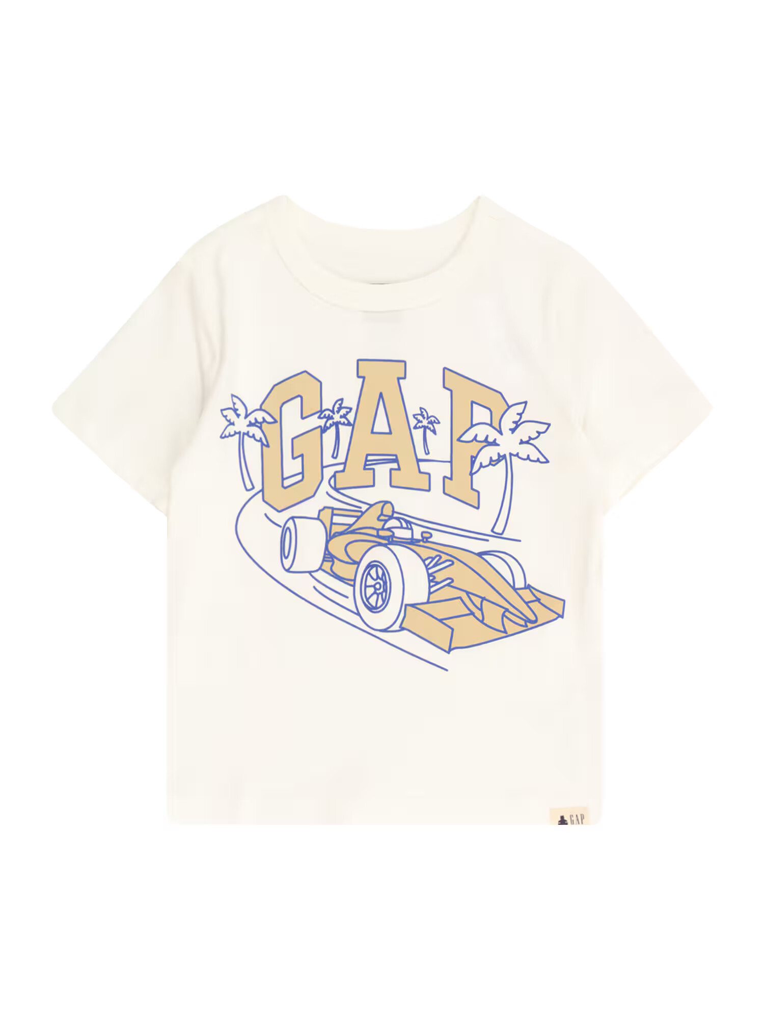 GAP Tricou bej / albastru marin / alb - Pled.ro