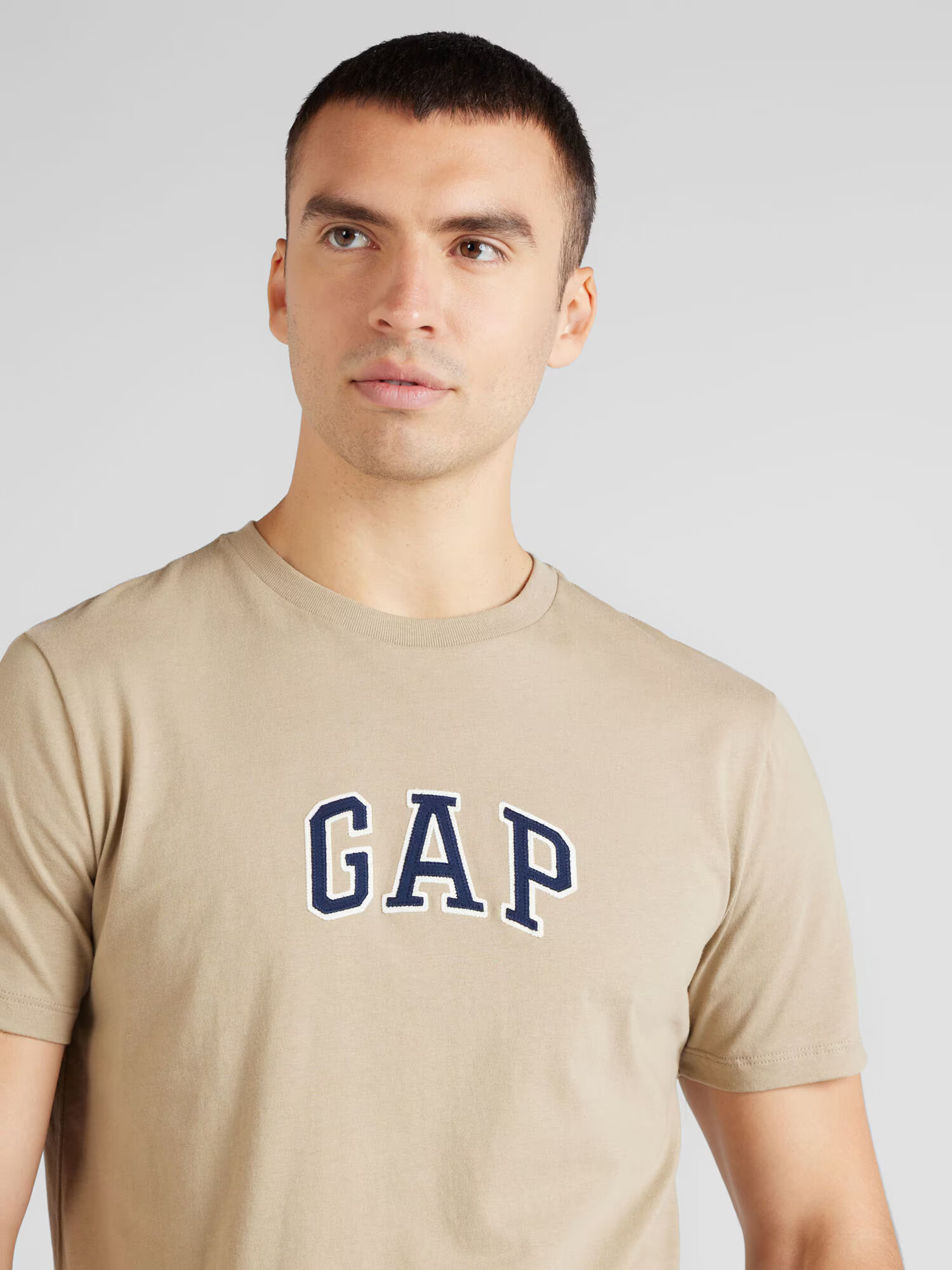 GAP Tricou bej / albastru marin / alb - Pled.ro